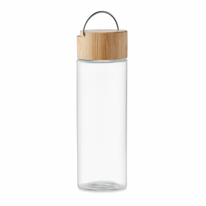 AMELAND - Glass bottle 500ml bamboo lid
