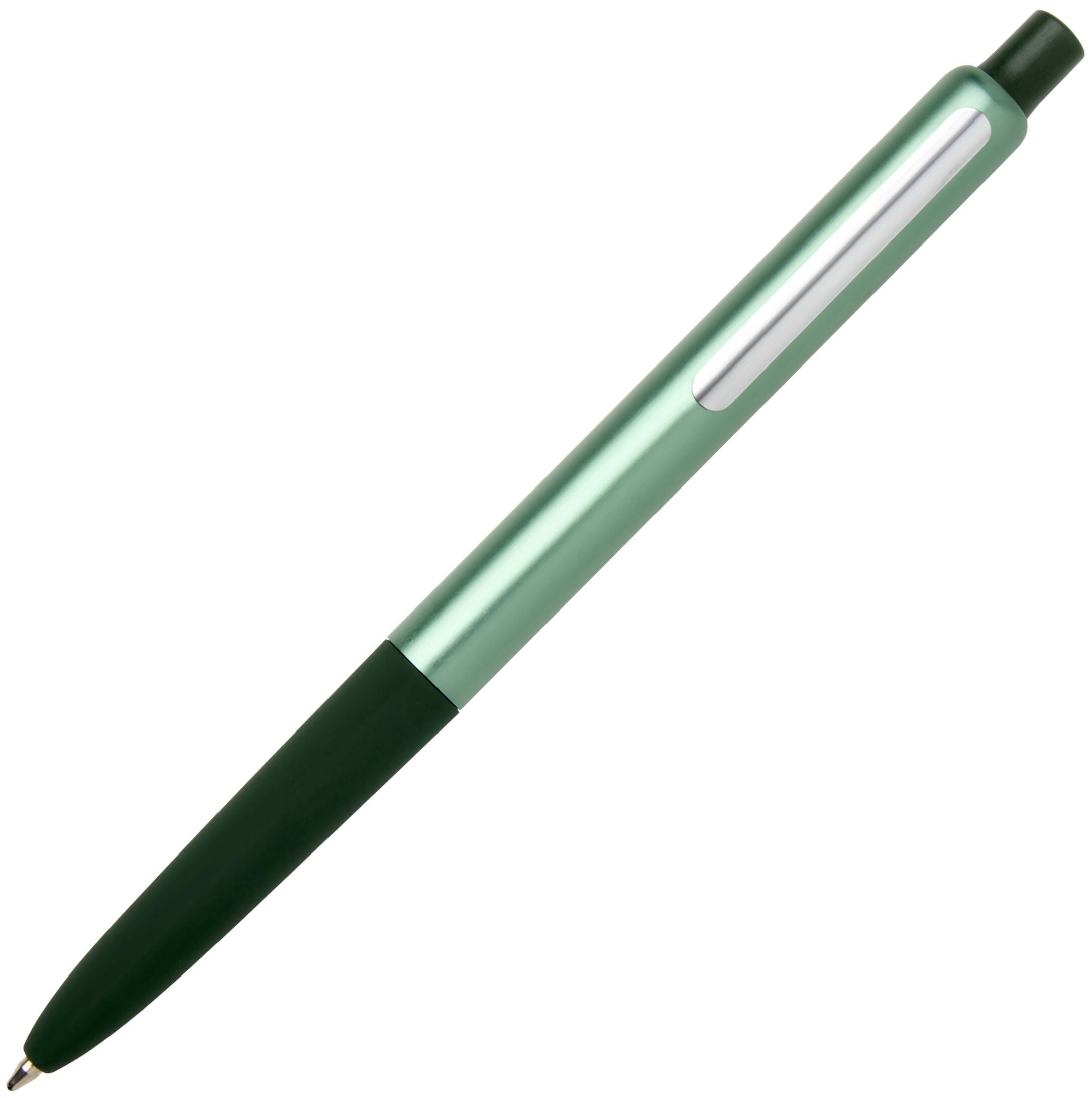 Soffit recycled aluminium click anodized ballpoint pen (blue ink)