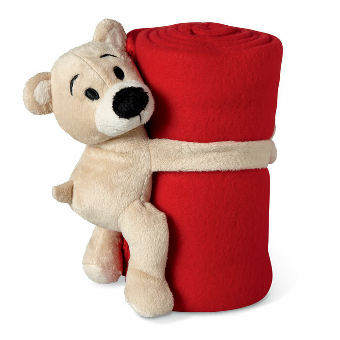 MANTA - Fleece blanket with bear