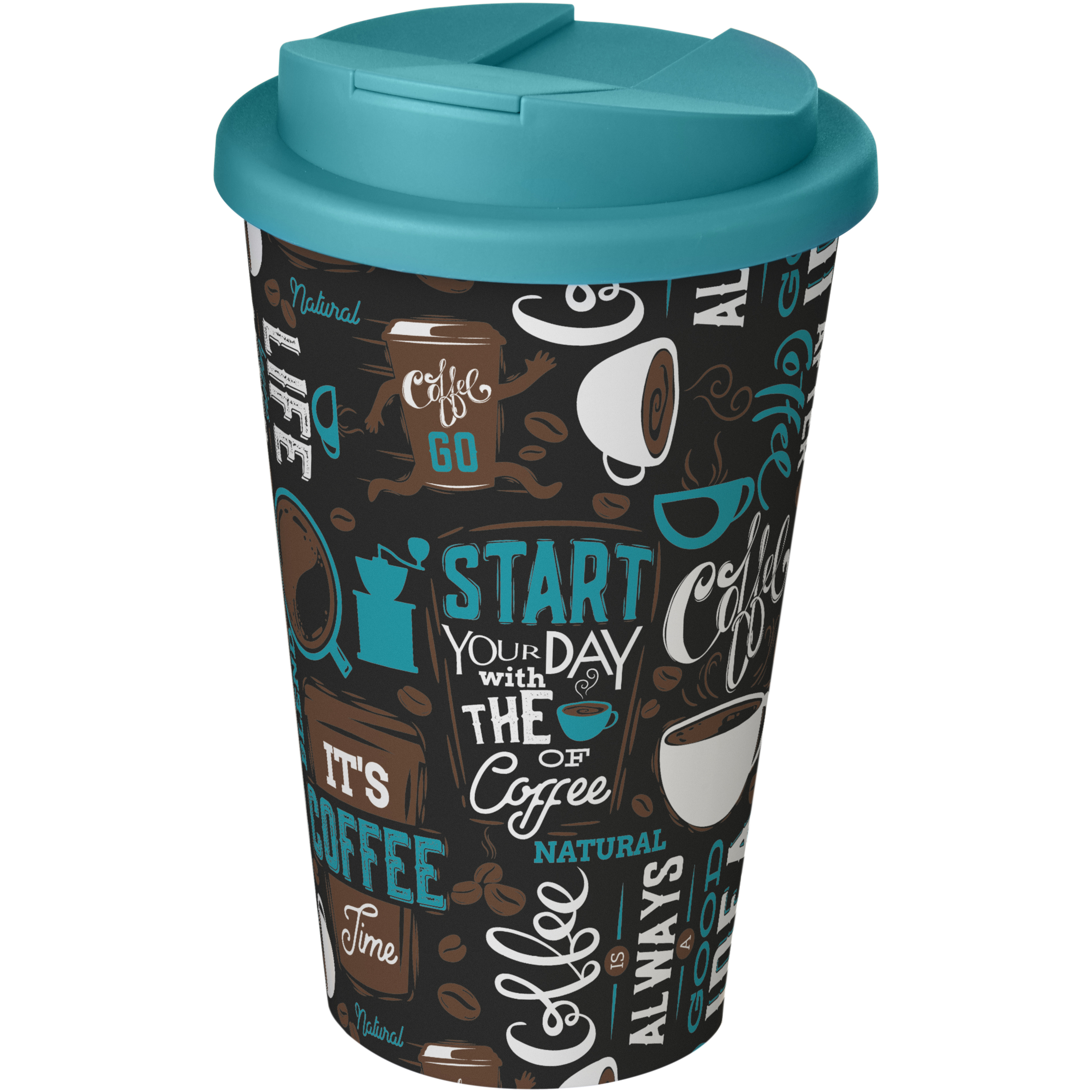 Brite-Americano® 350 ml tumbler with spill-proof lid