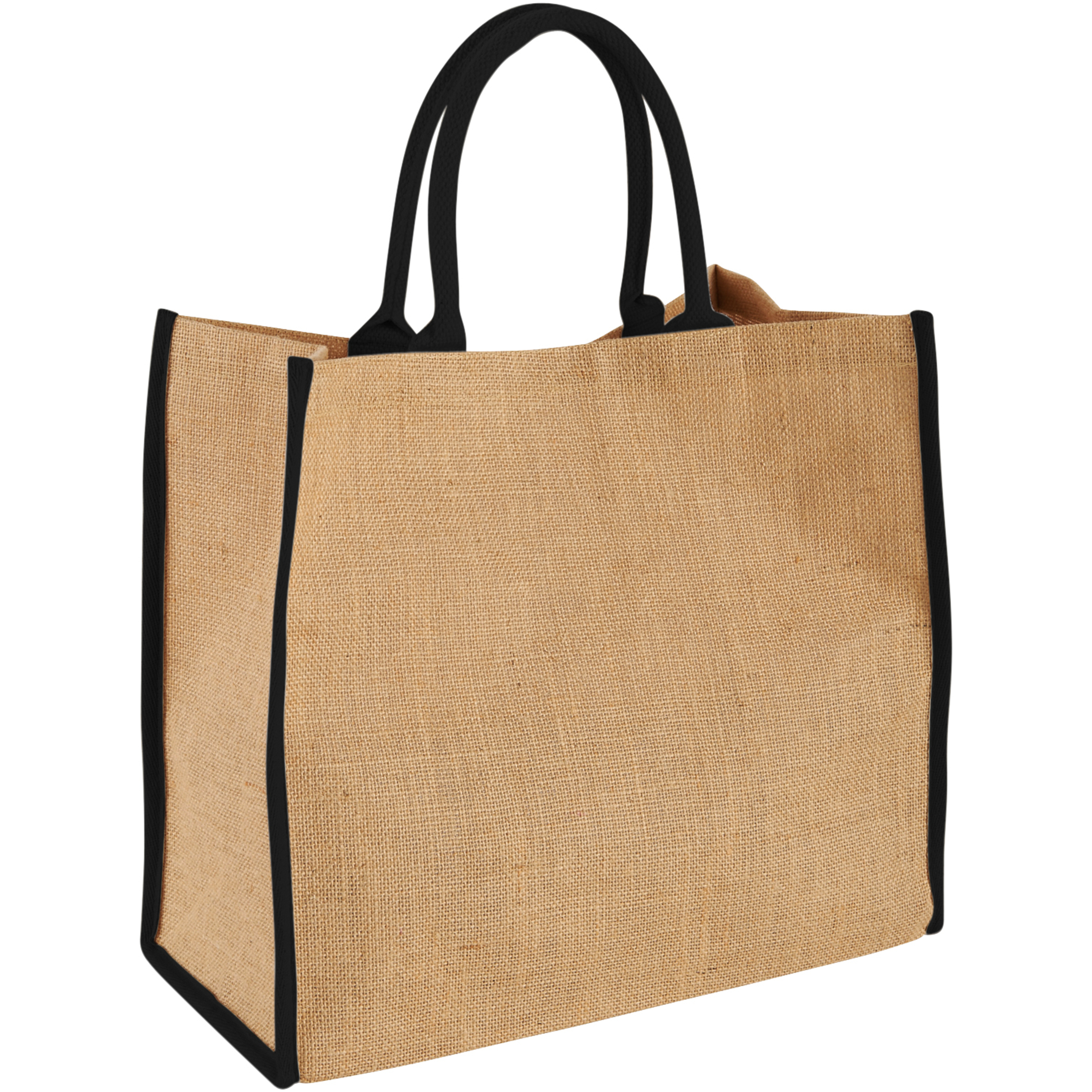 Harry coloured edge jute tote bag 25L