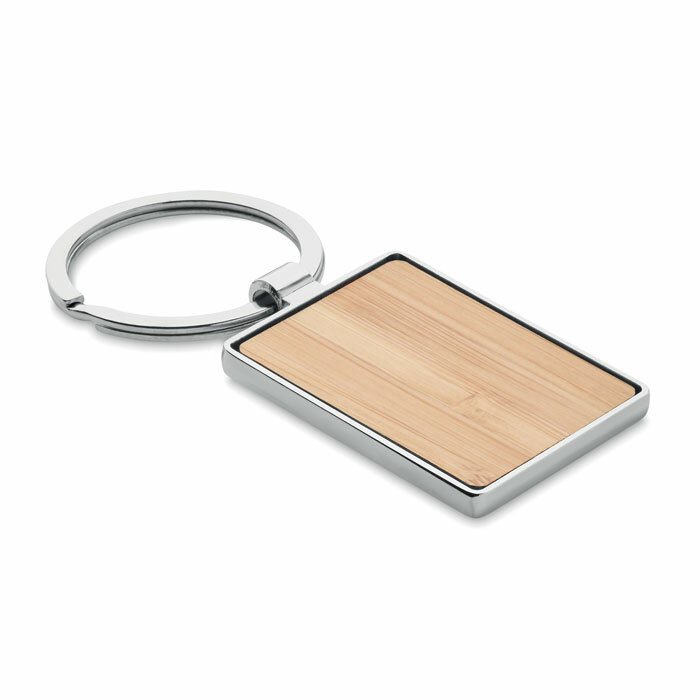 BENDIGO - Rectangular key ring bamboo