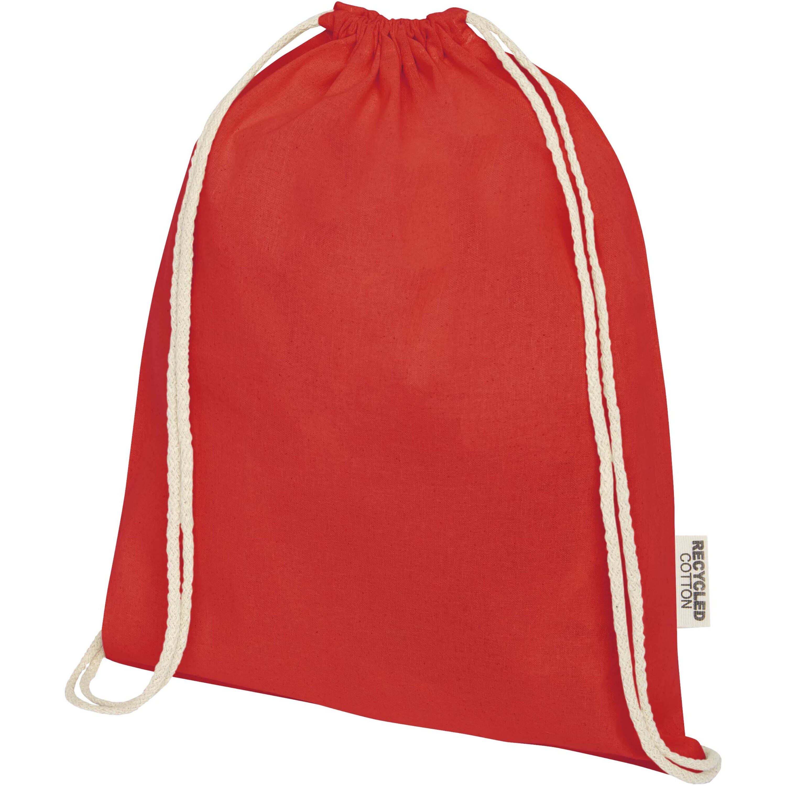 Oregon 140 g/m² GRS recycled cotton drawstring bag