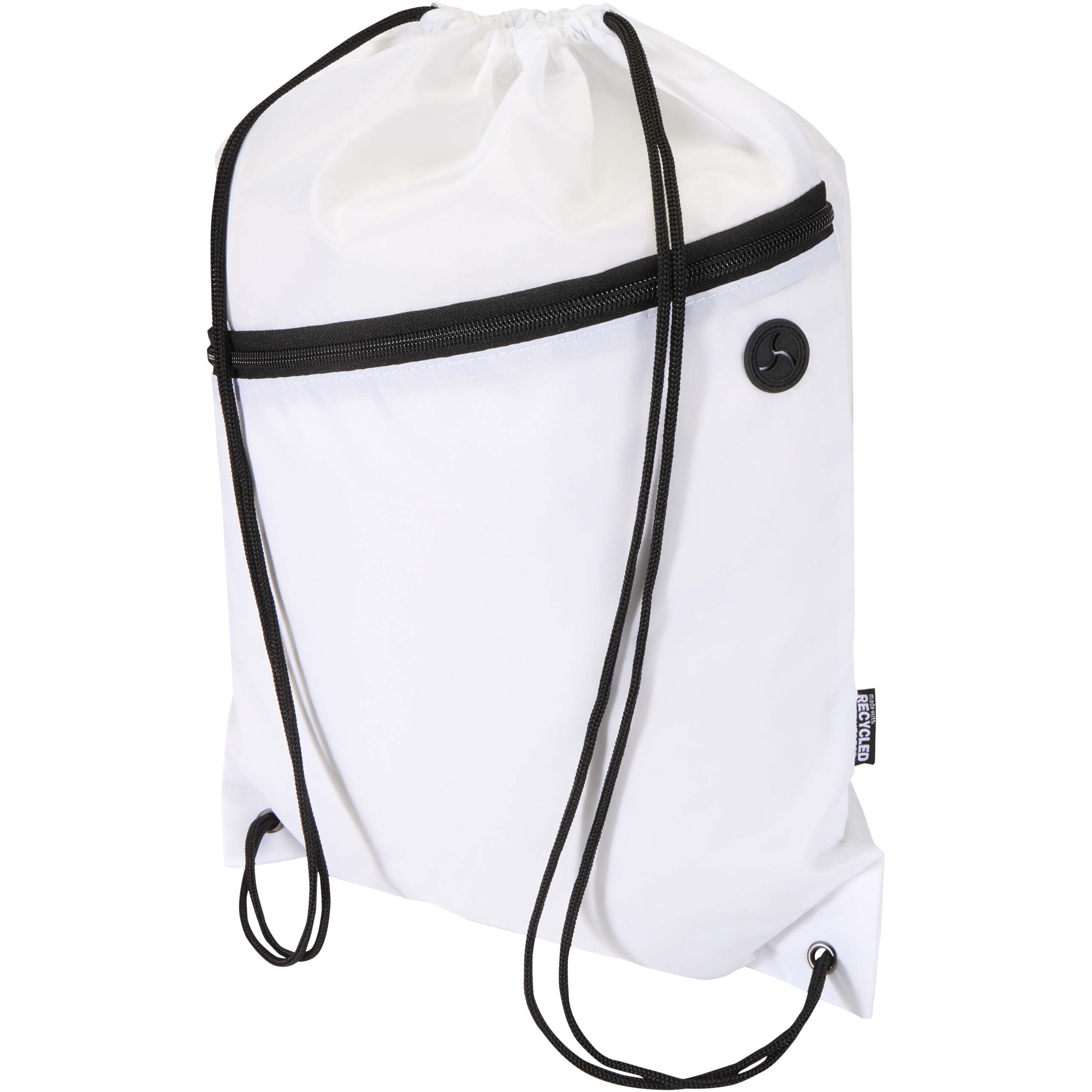 Oriole RPET drawstring bag with zipped front pocket 5L