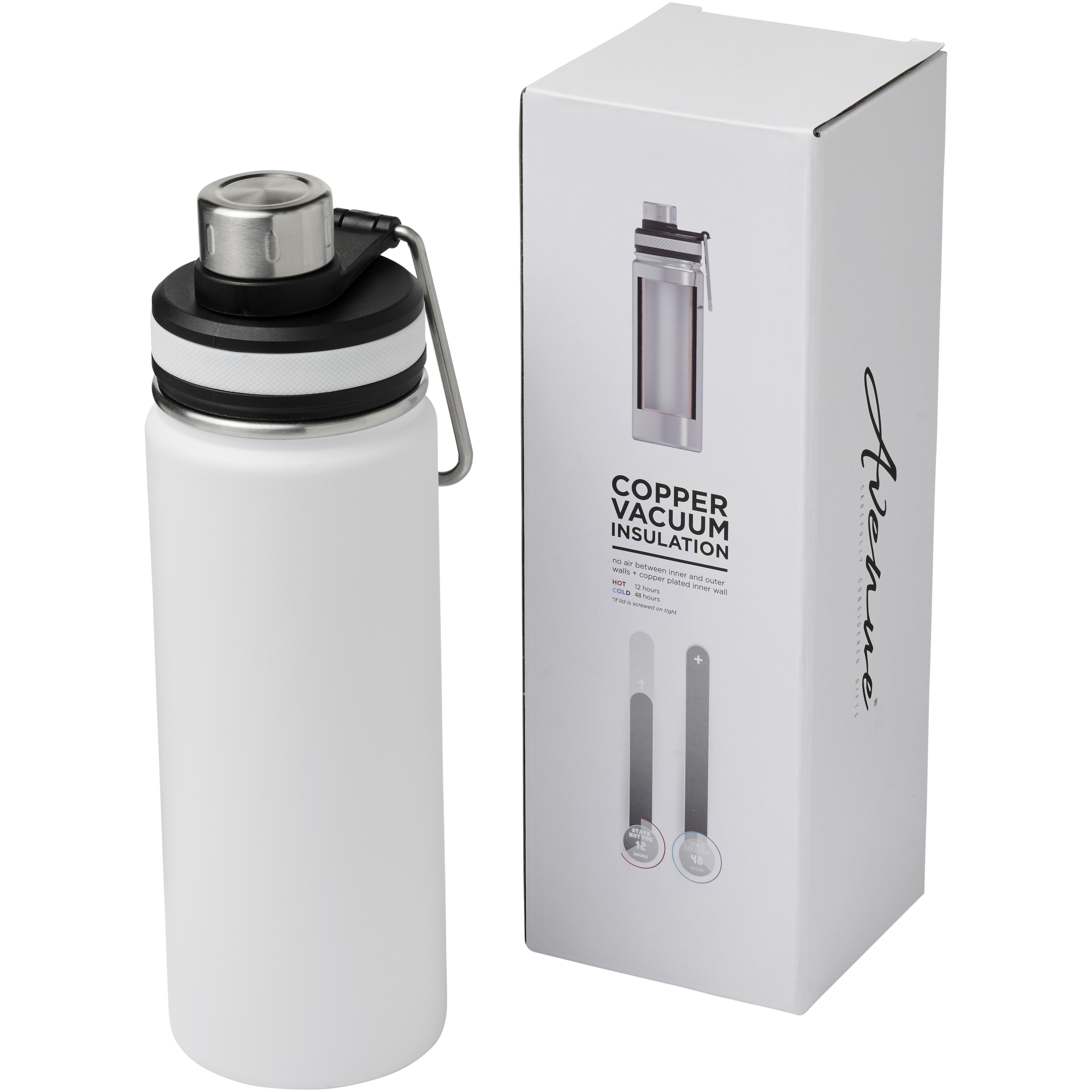 Gessi 590 ml copper vacuum insulated sport bottle