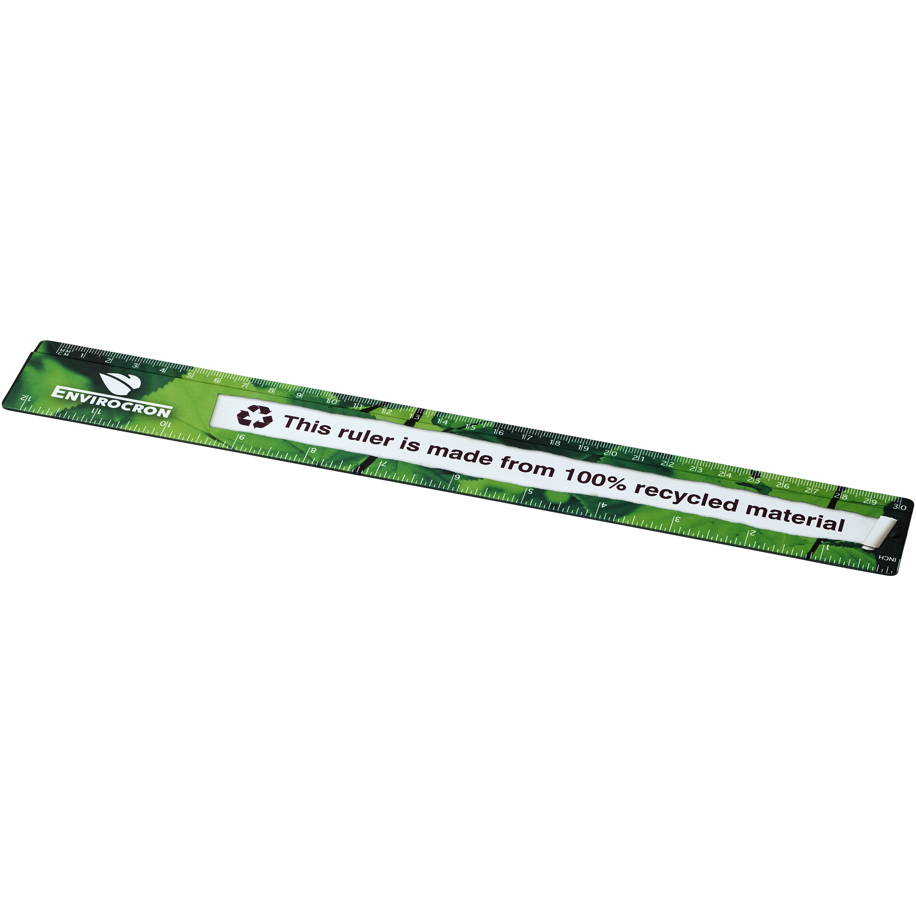 Terran 30 cm ruler from 100% recycled plastic