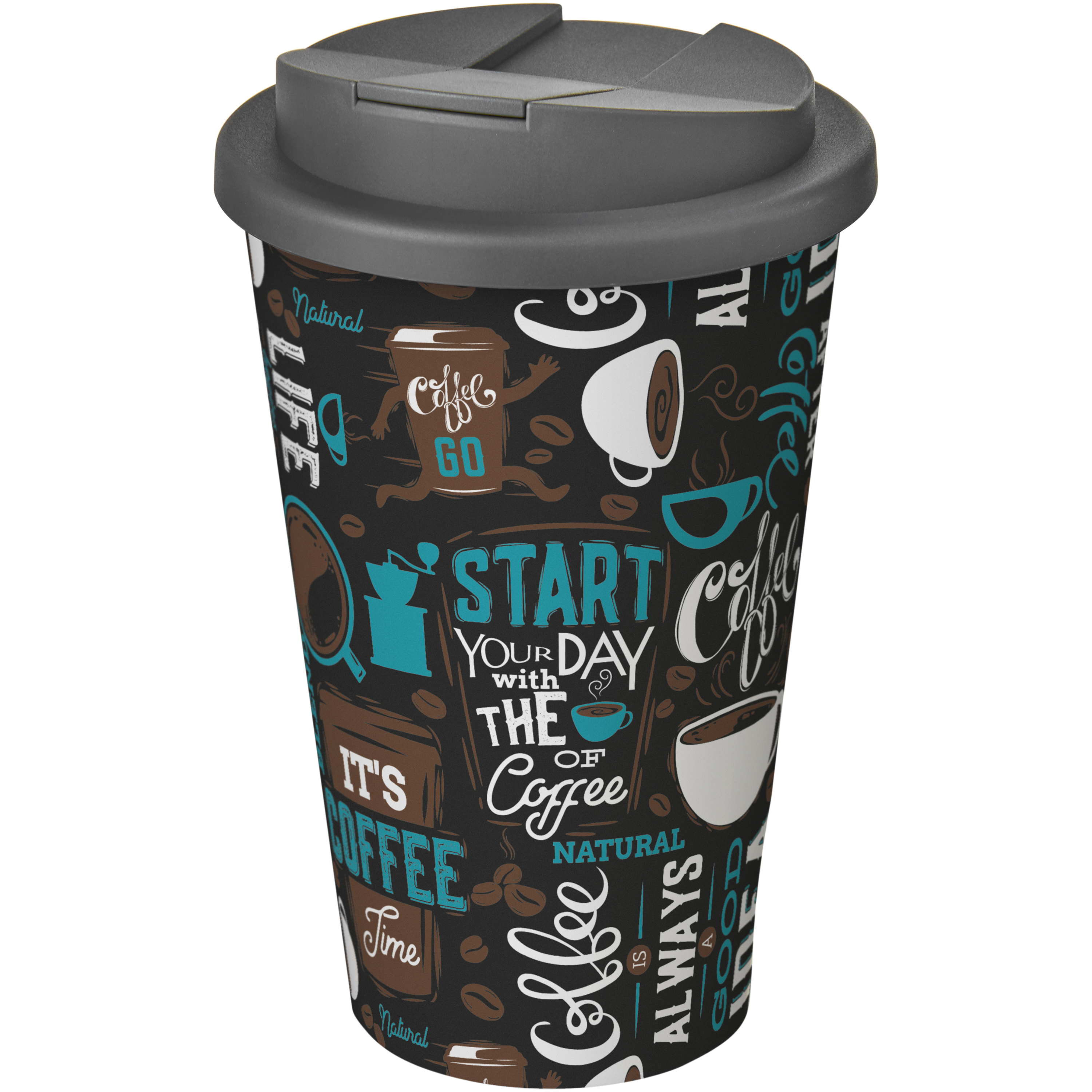 Brite-Americano® 350 ml tumbler with spill-proof lid