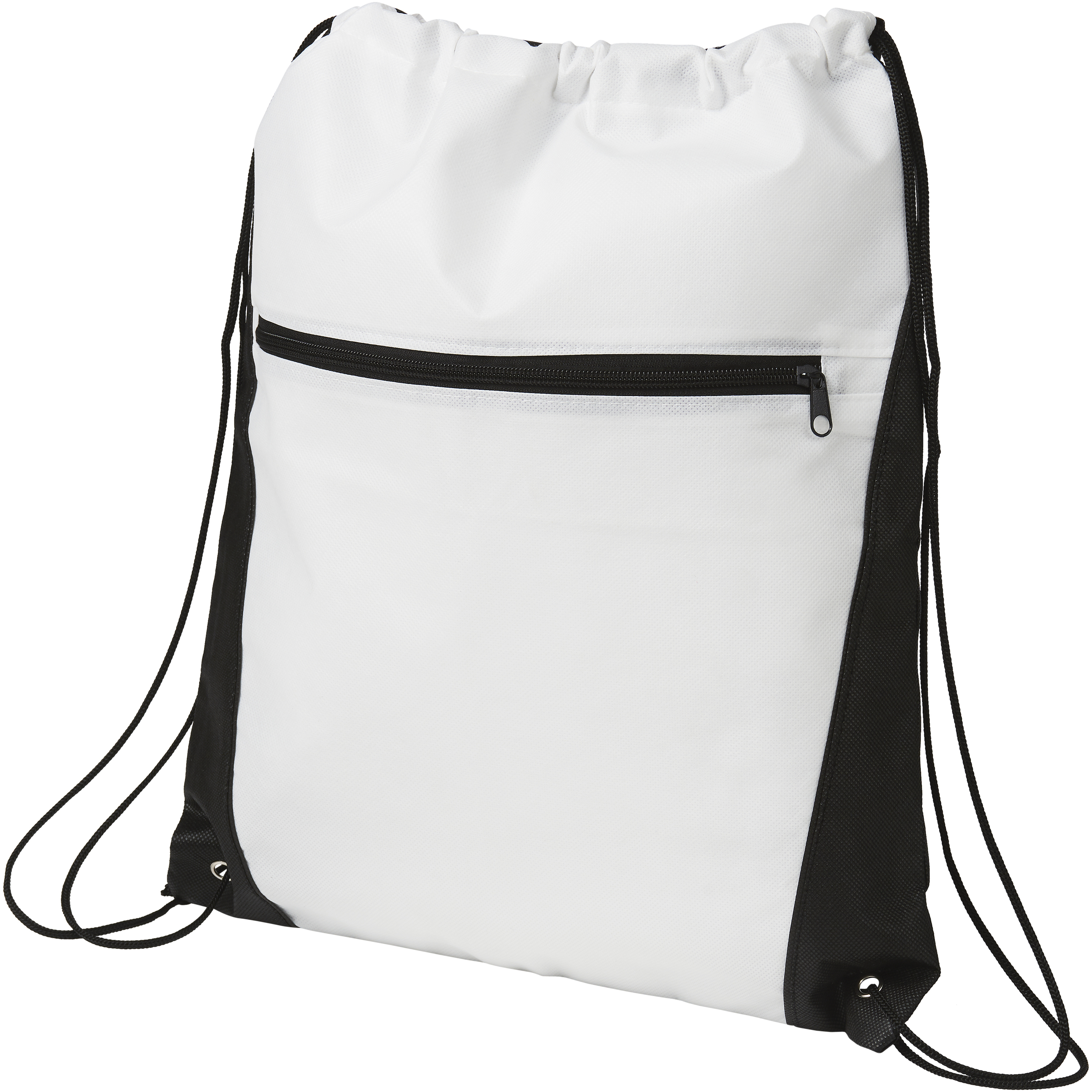 Contrast non-woven drawstring backpack