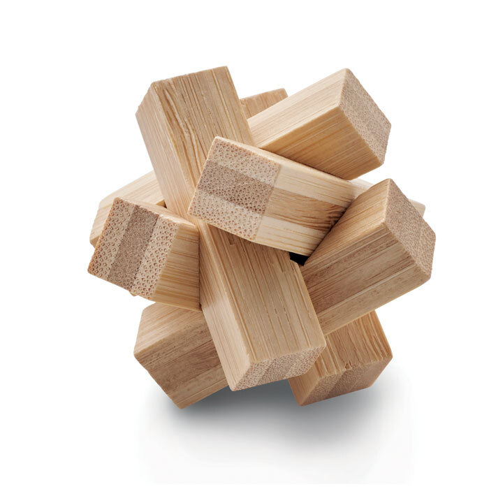 CUBENATS - Bamboo brain teaser star shape