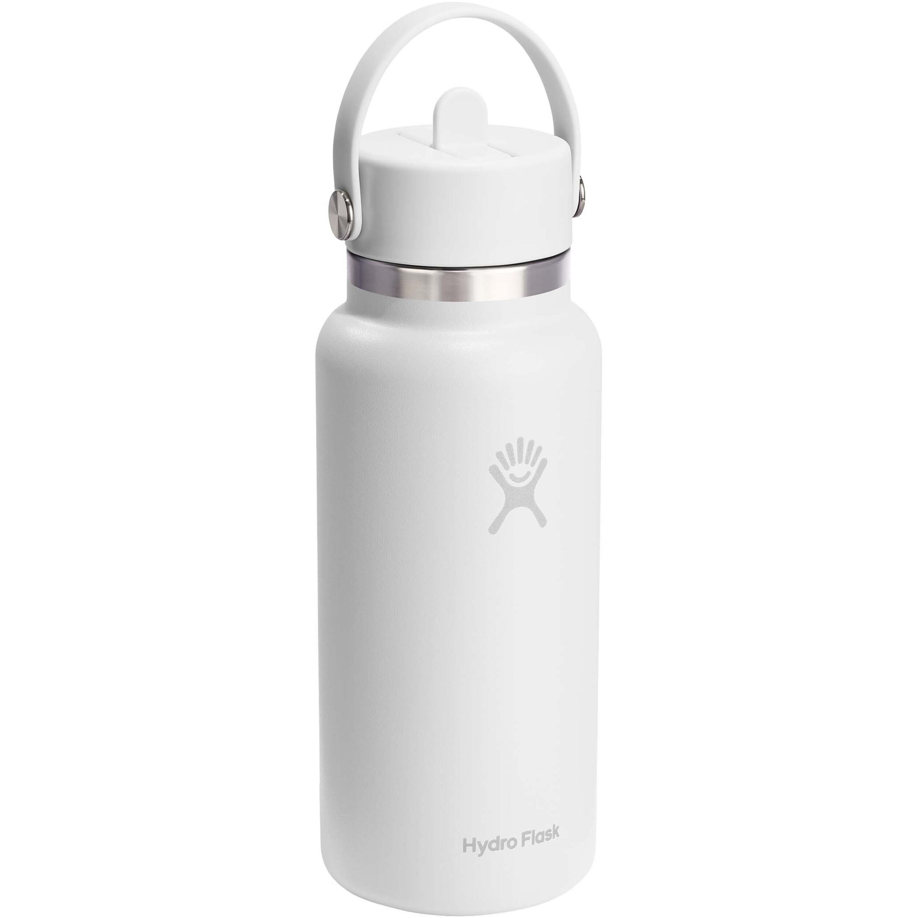 Hydro Flask Wide Mouth 946 ml insulated stainless steel water bottle with straw cap
