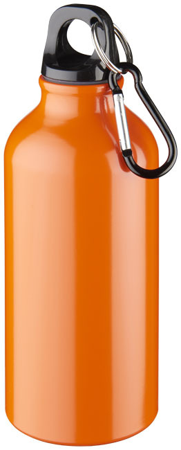 Oregon 400 ml aluminium water bottle with carabiner