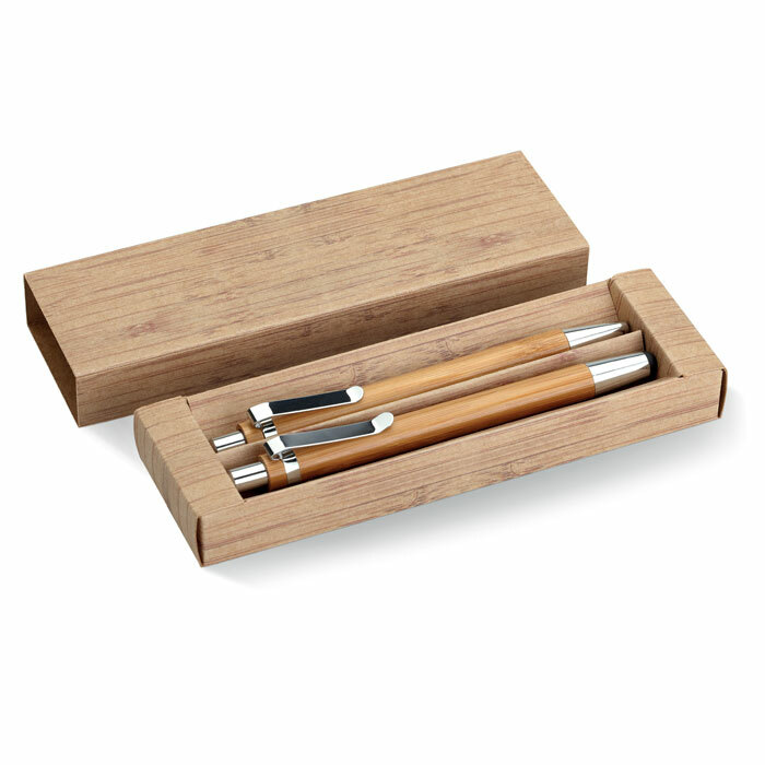 BAMBOOSET - Bamboo pen and pencil set