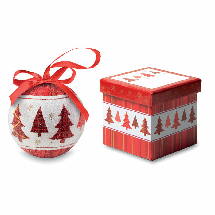 SNOWY - Christmas bauble in gift box