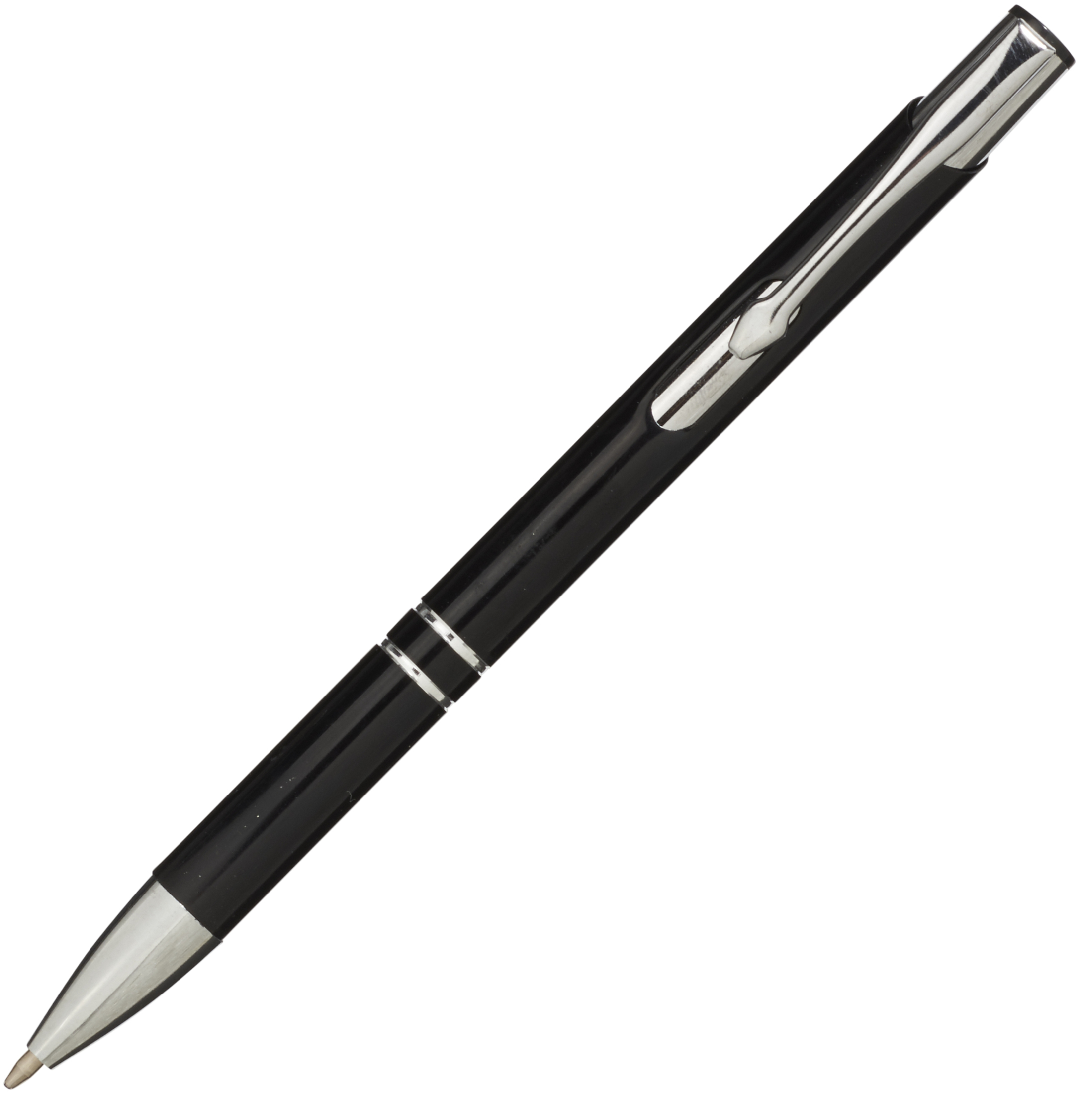 Moneta aluminium click ballpoint pen (black ink)