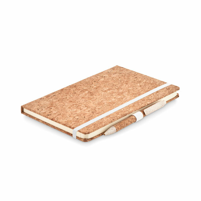 SUBER SET - A5 cork notebook with pen