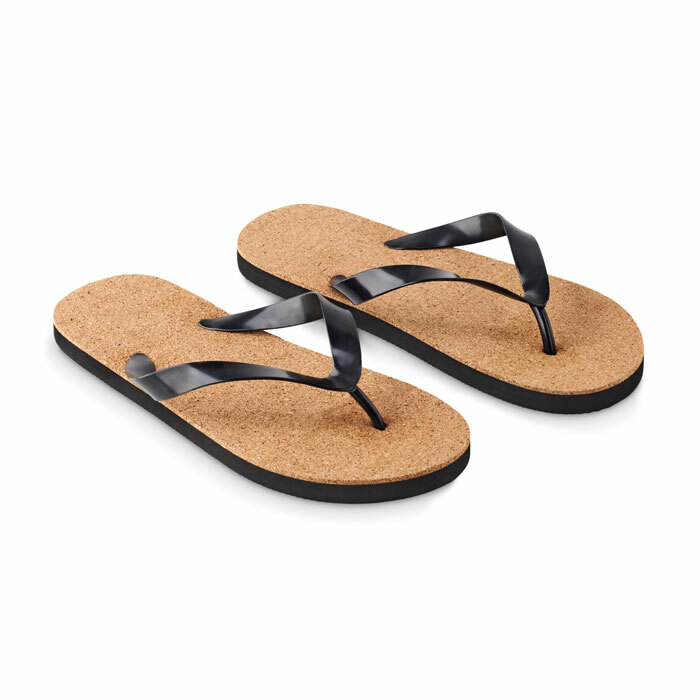 BOMBAI L - Cork beach slippers L