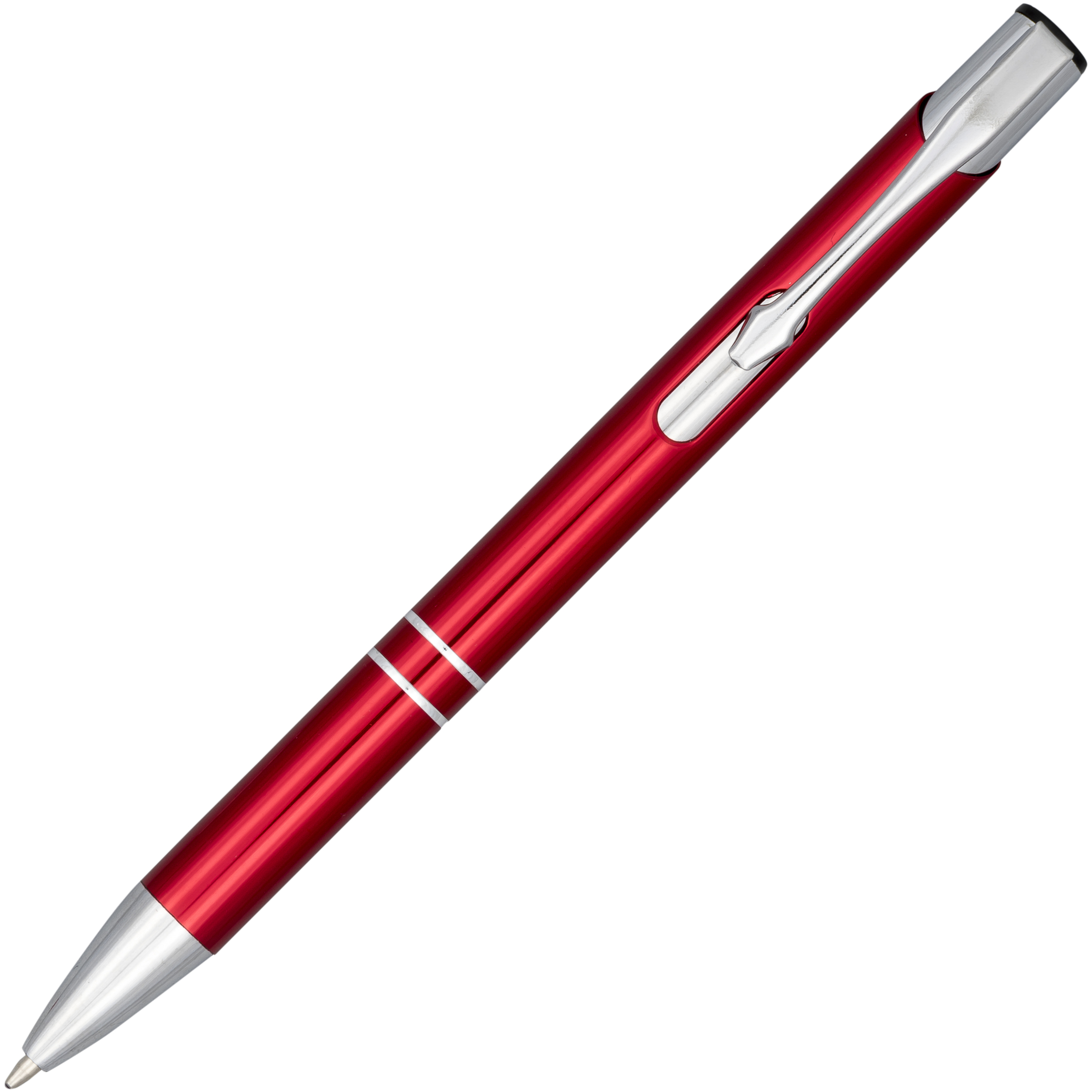 Moneta anodized aluminium click ballpoint pen (blue ink)