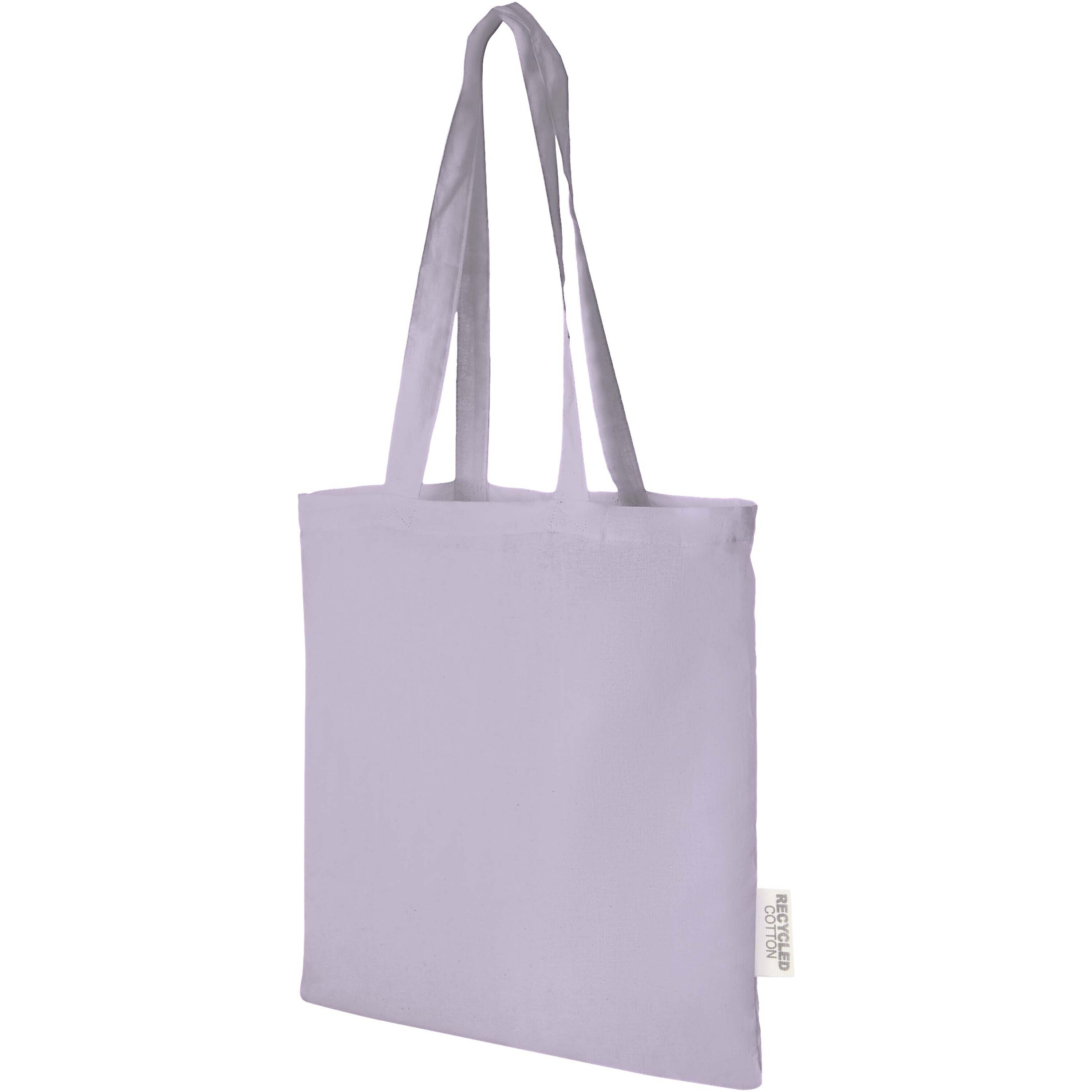 Madras 140 g/m2 GRS recycled cotton tote bag 7L