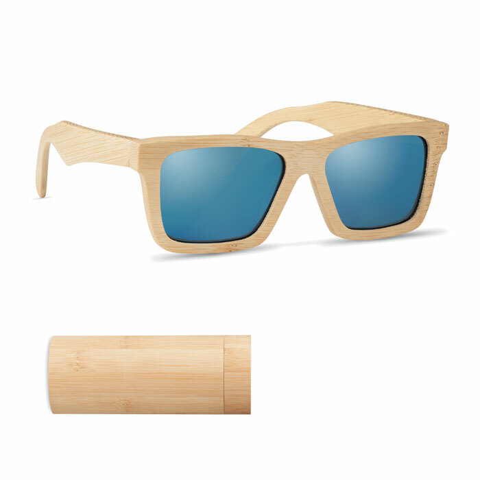 WANAKA - Sunglasses and case in bamboo