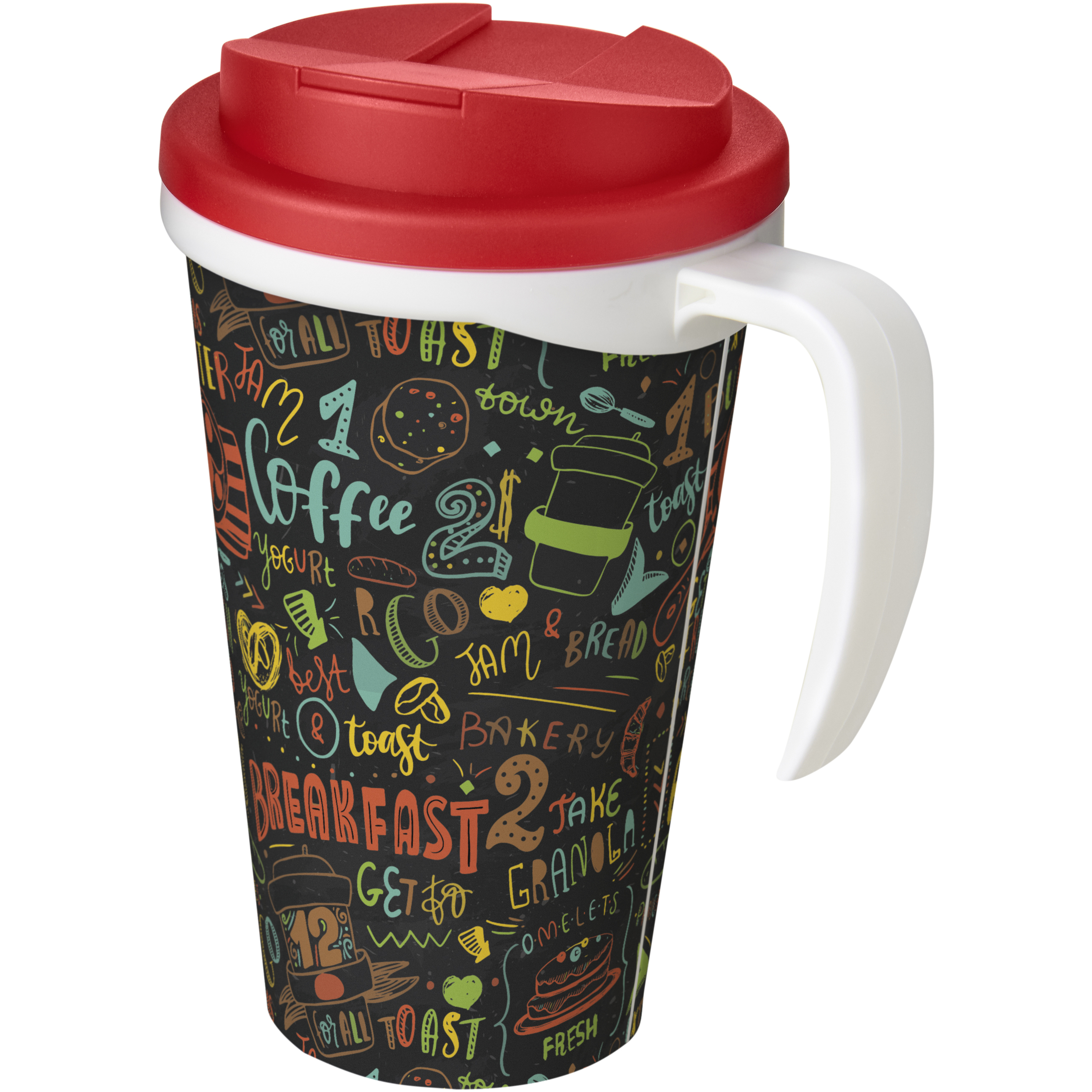 Brite-Americano® Grande 350 ml mug with spill-proof lid