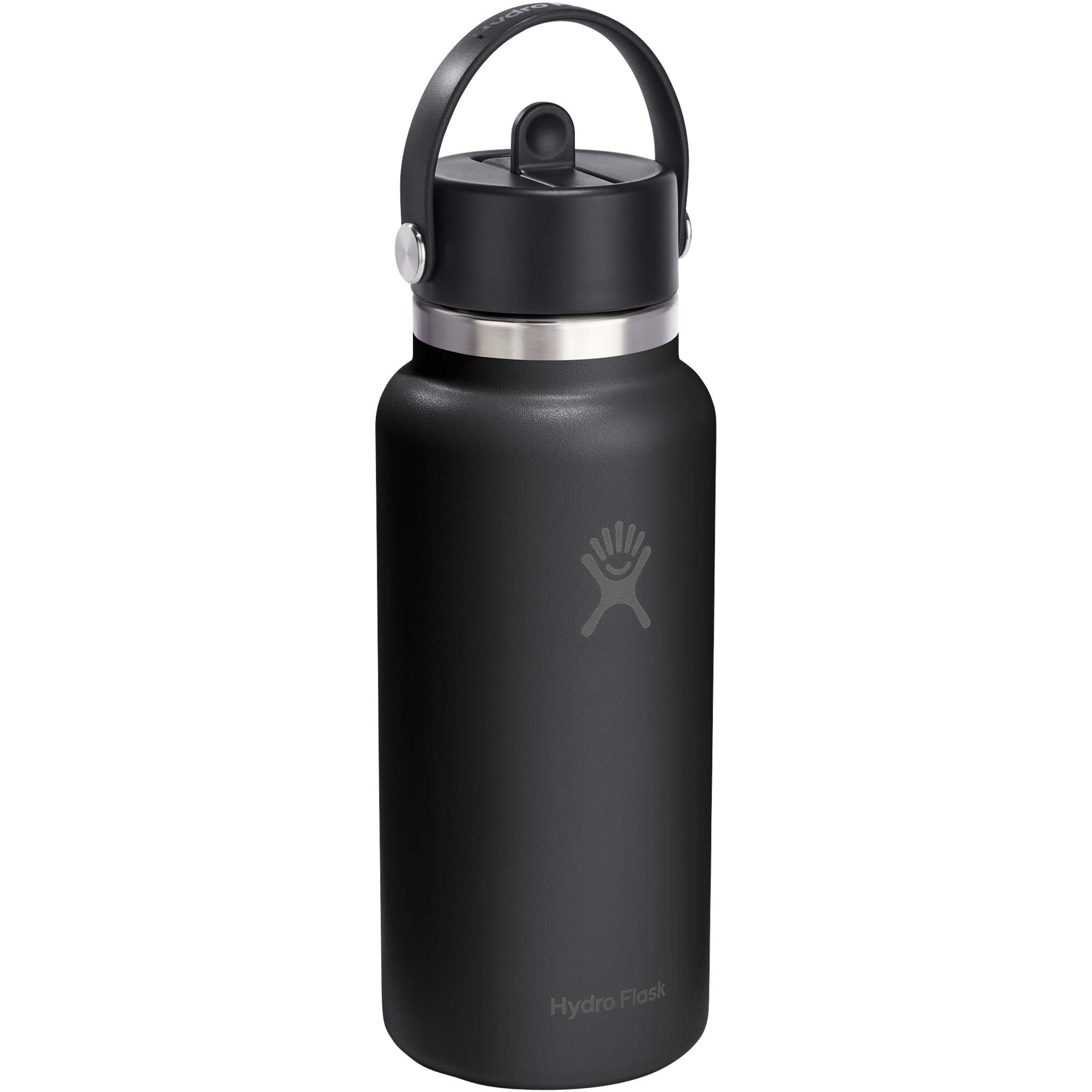 Hydro Flask Wide Mouth 946 ml insulated stainless steel water bottle with straw cap