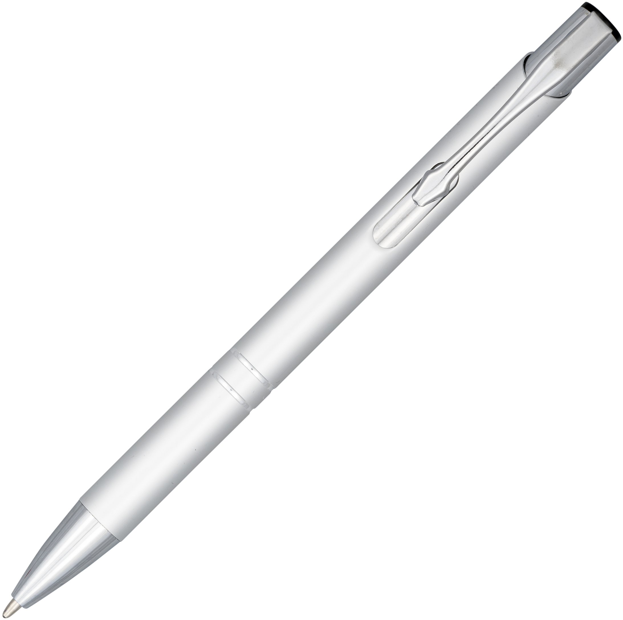 Moneta anodized aluminium click ballpoint pen (blue ink)