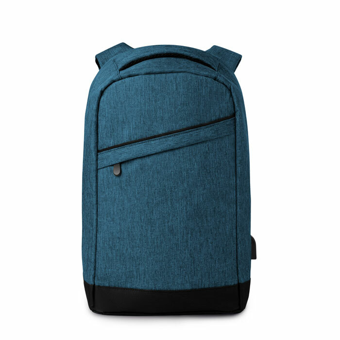 BERLIN - 2 tone backpack incl USB plug