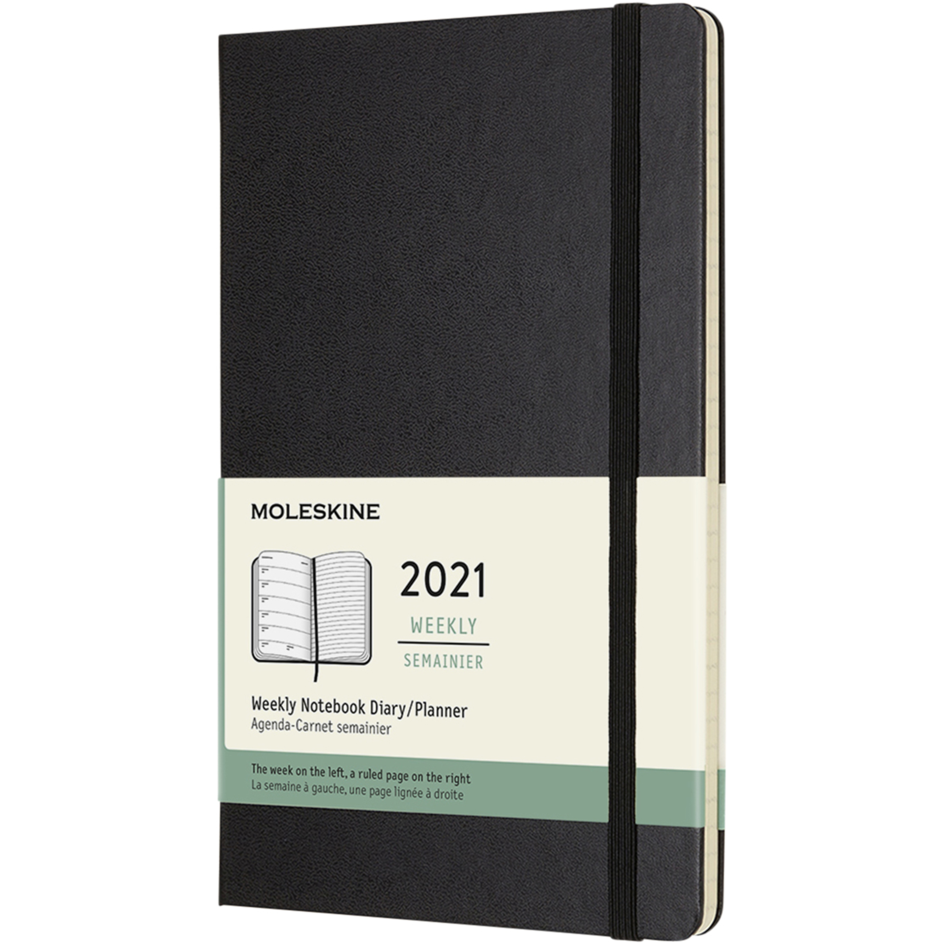 Moleskine hard cover 12 month weekly L planner