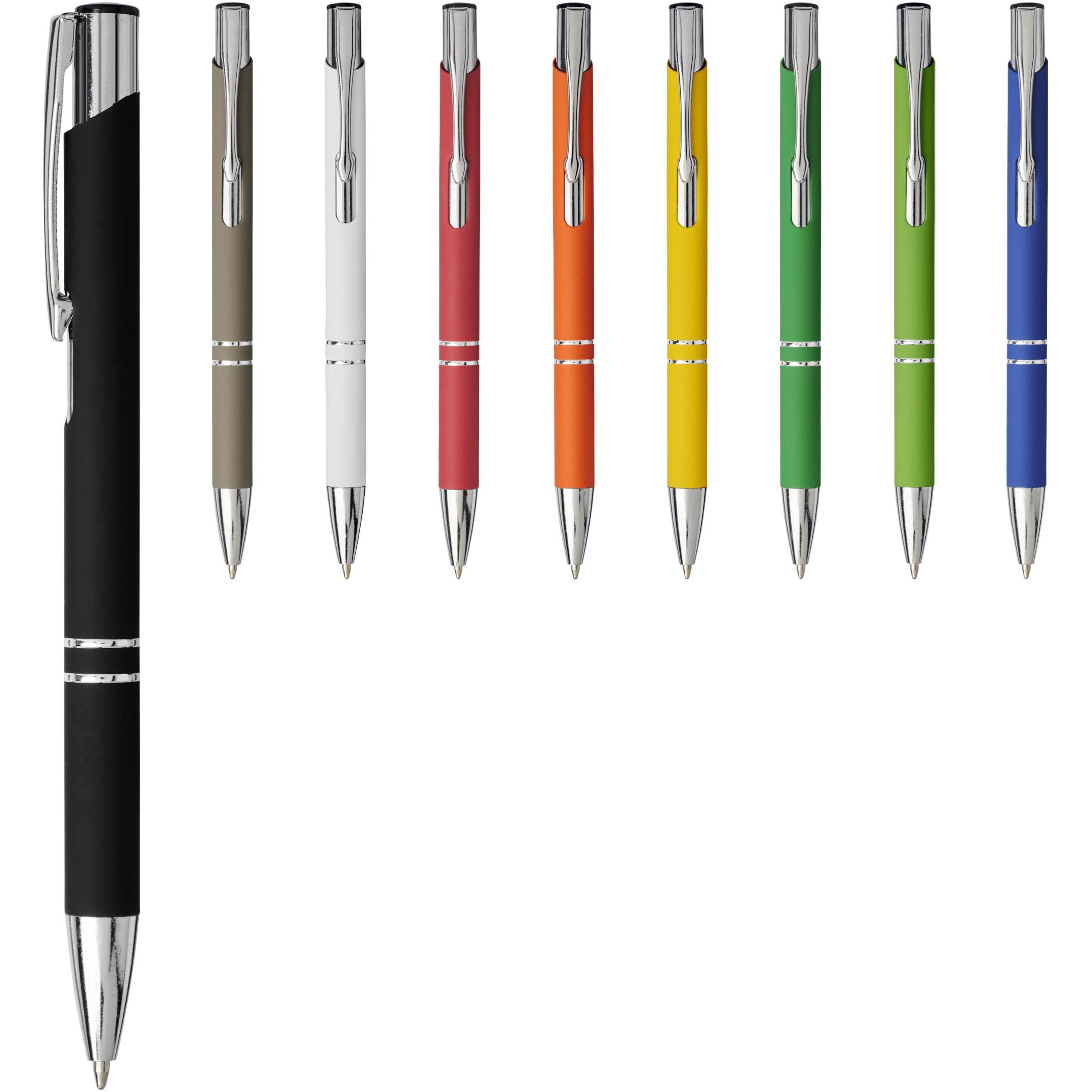 Moneta soft touch ballpoint pen (black ink)