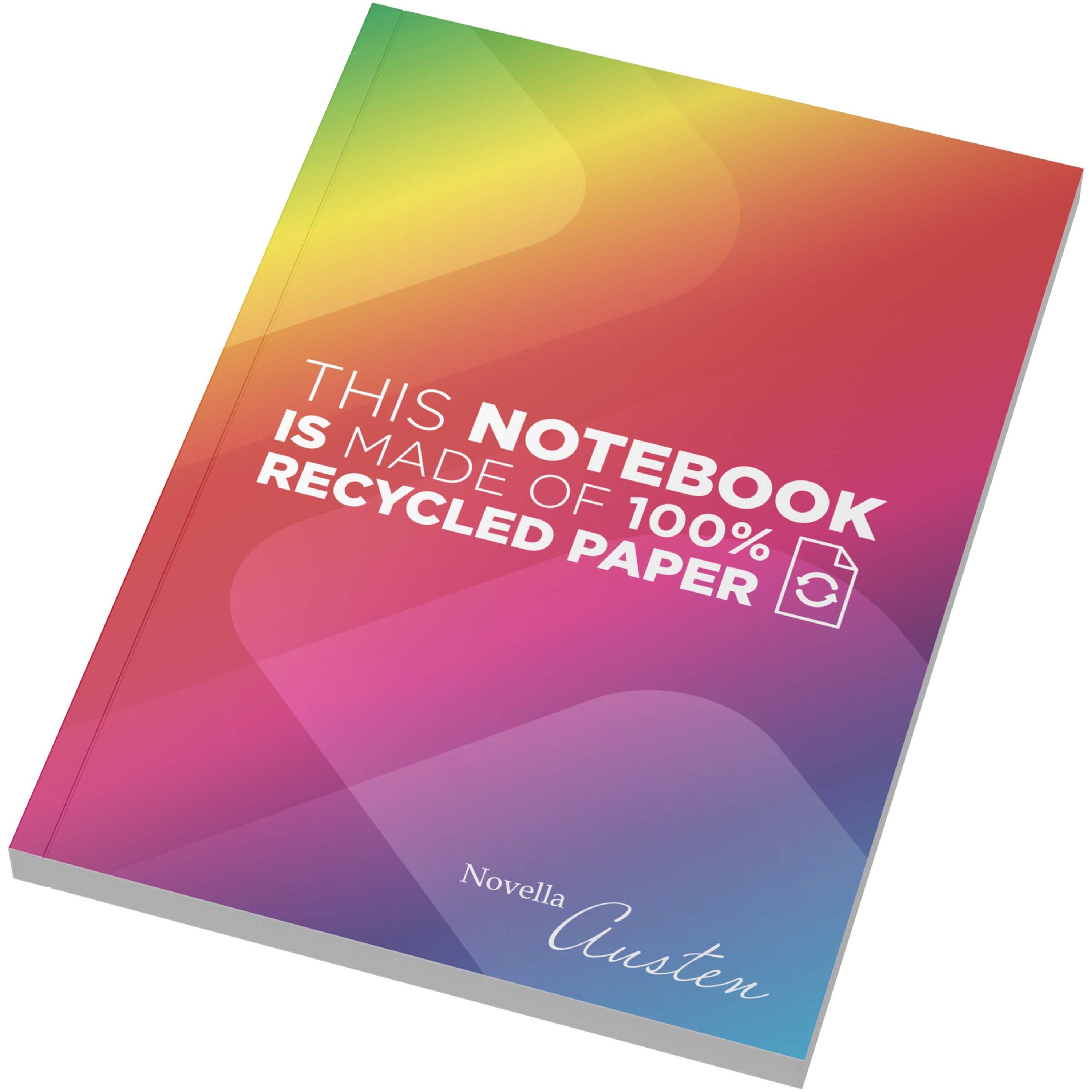 Novella Austen A5 recycled soft cover notebook - 100 lined sheets