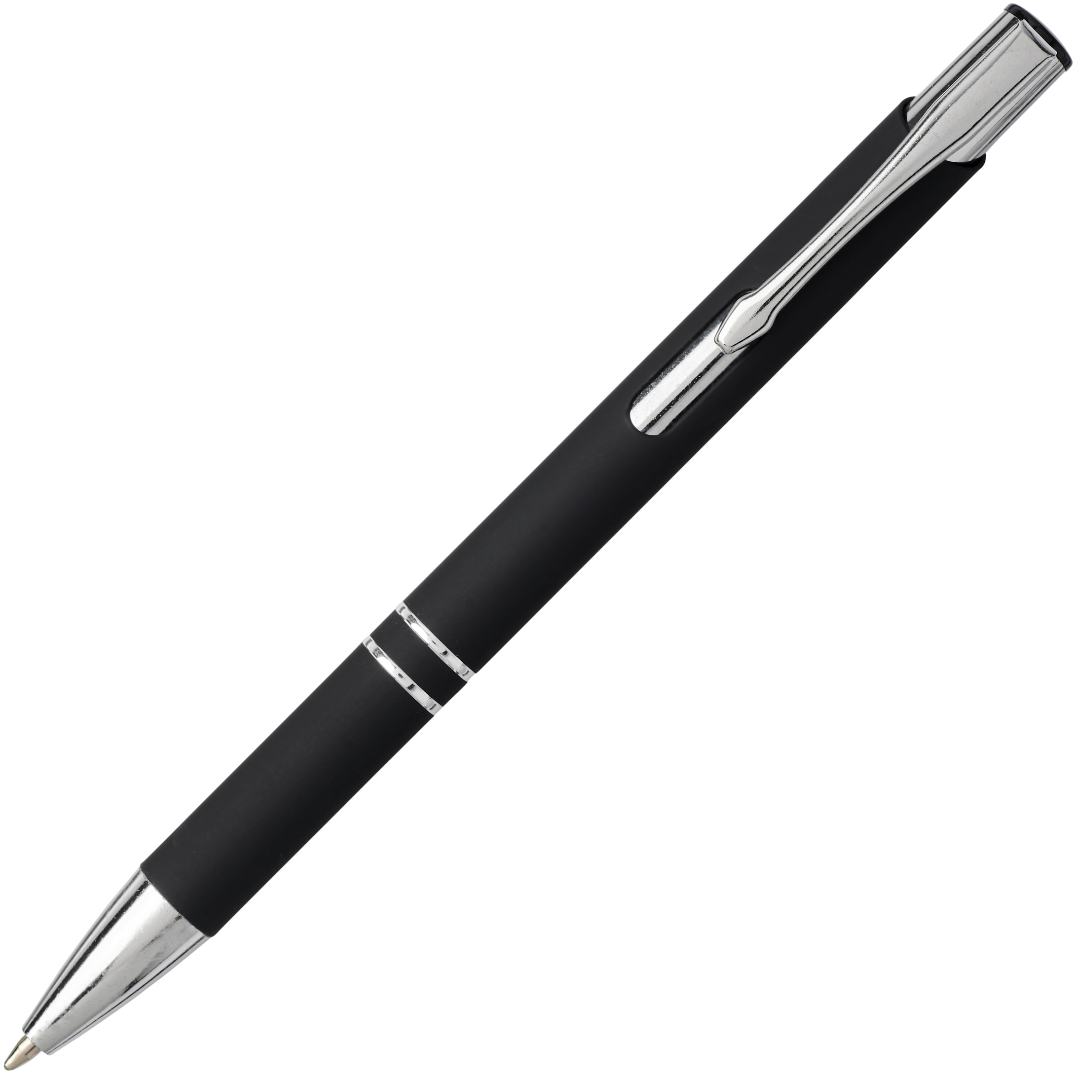 Moneta soft touch ballpoint pen (black ink)