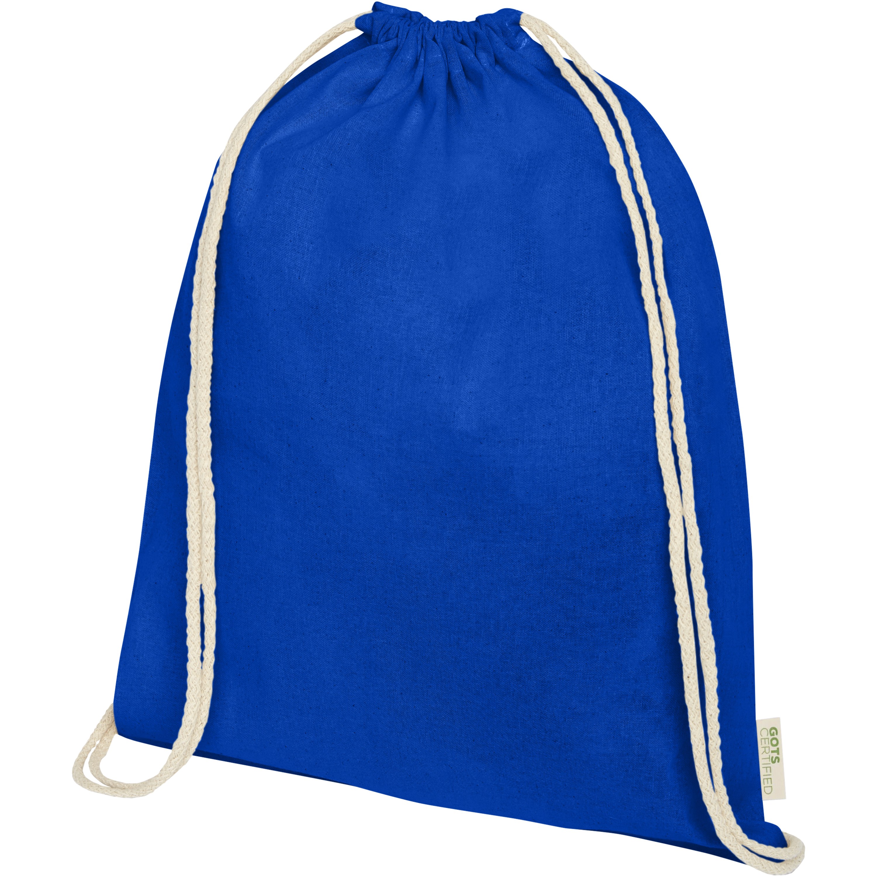 Orissa 100 g/m² GOTS organic cotton drawstring bag 5L