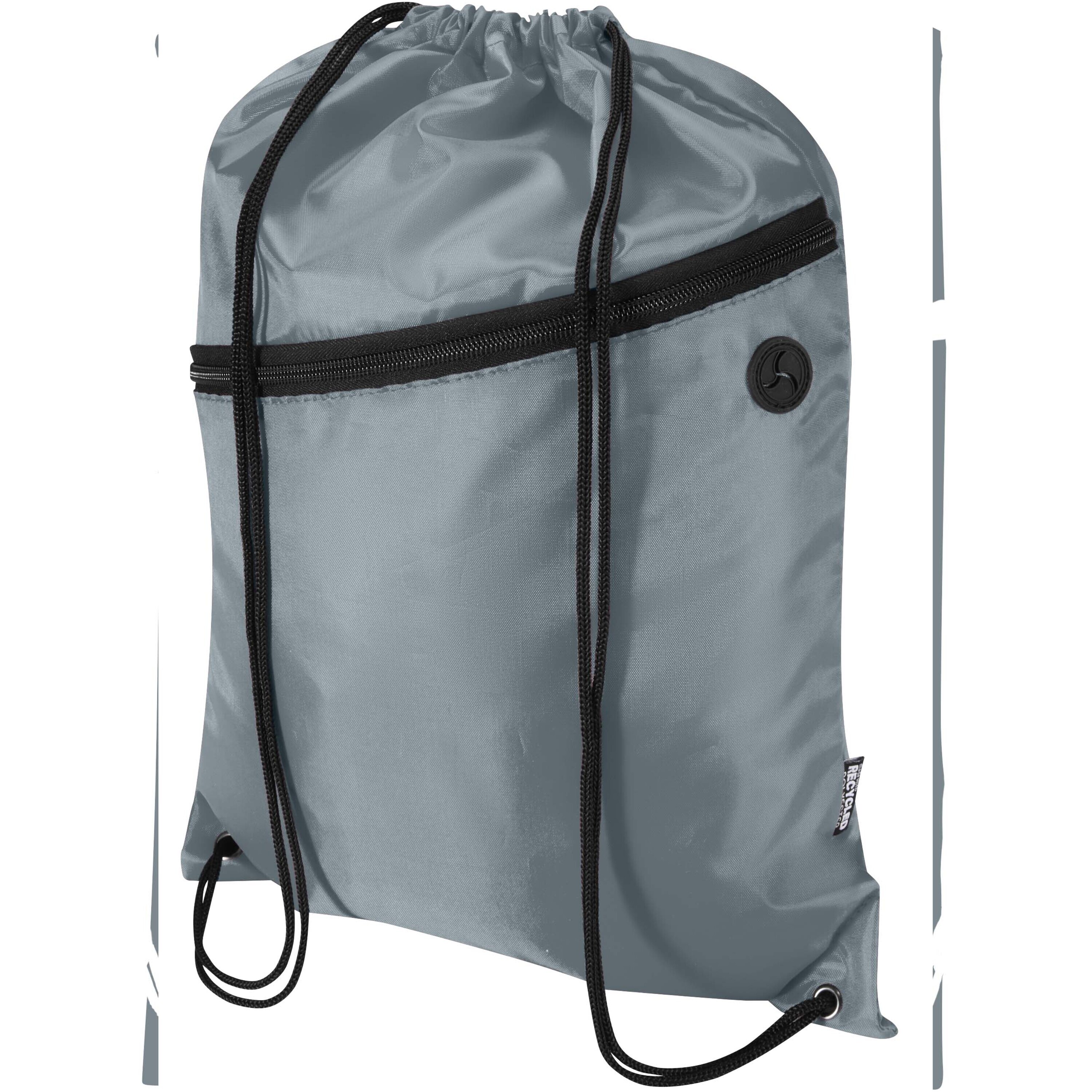 Oriole RPET drawstring bag with zipped front pocket 5L