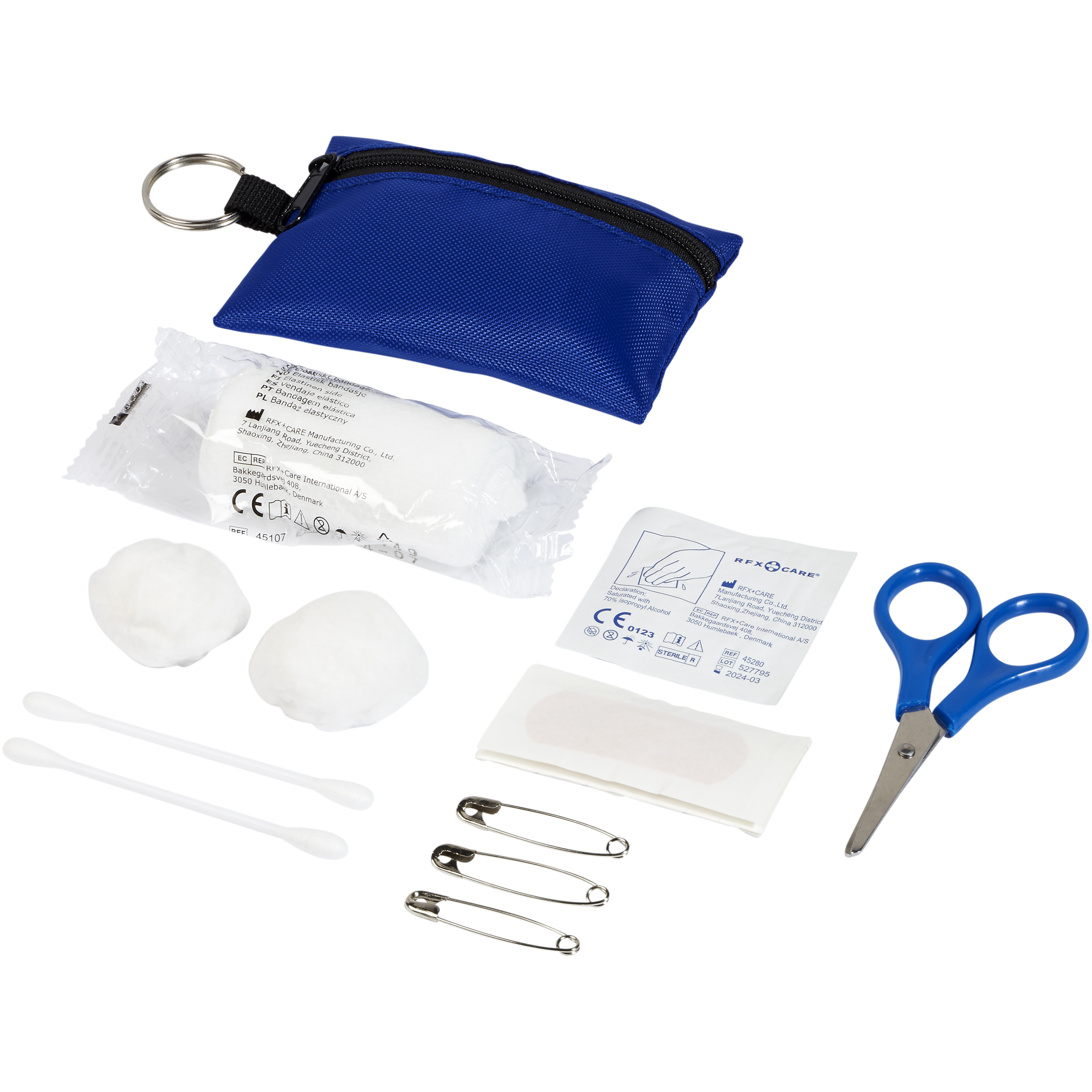 Valdemar 16-piece first aid keyring pouch