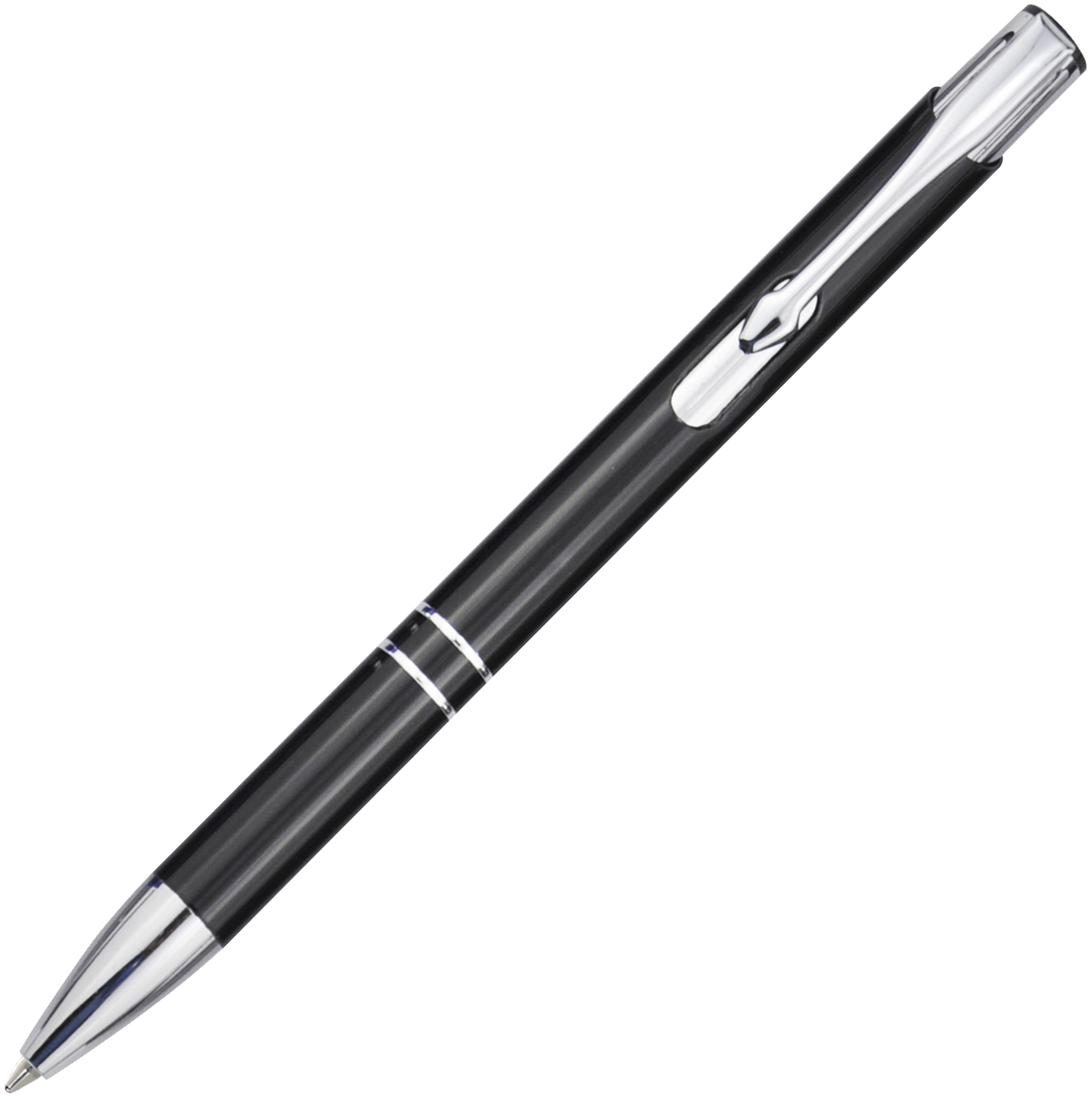 Moneta aluminium click ballpoint pen (blue ink)