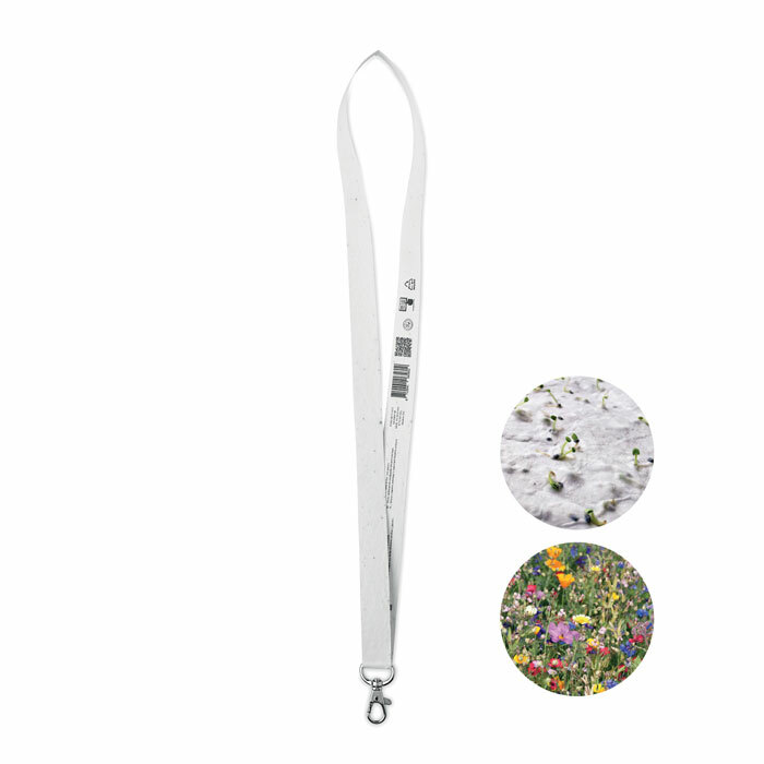 LANSEE - Seed paper lanyard w/hook