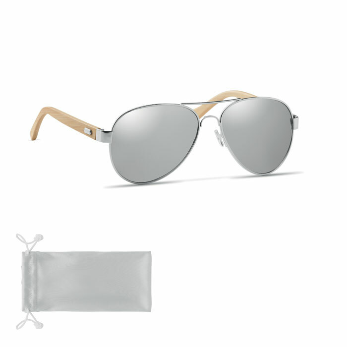 HONIARA - Bamboo sunglasses in pouch