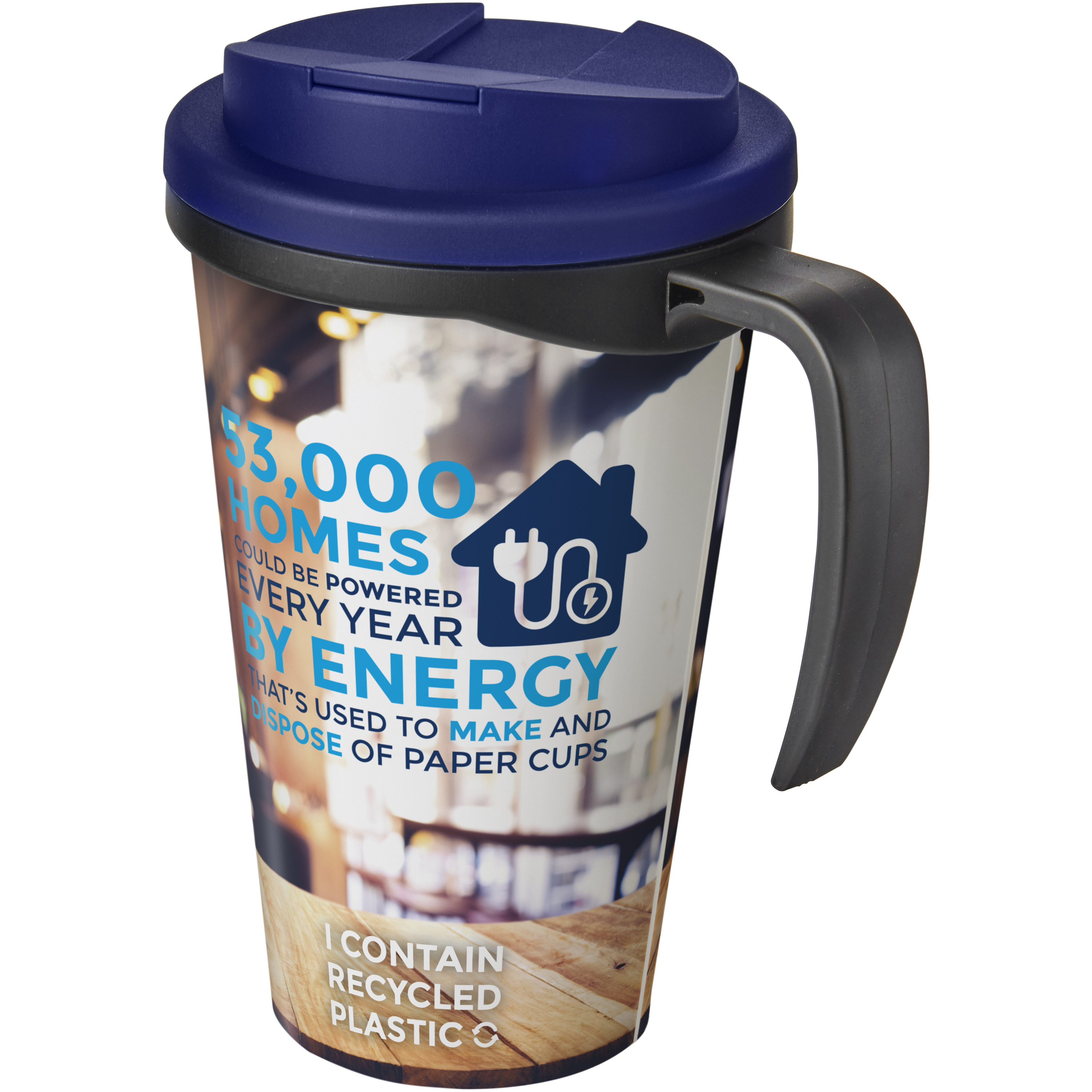 Brite-Americano® Grande 350 ml mug with spill-proof lid