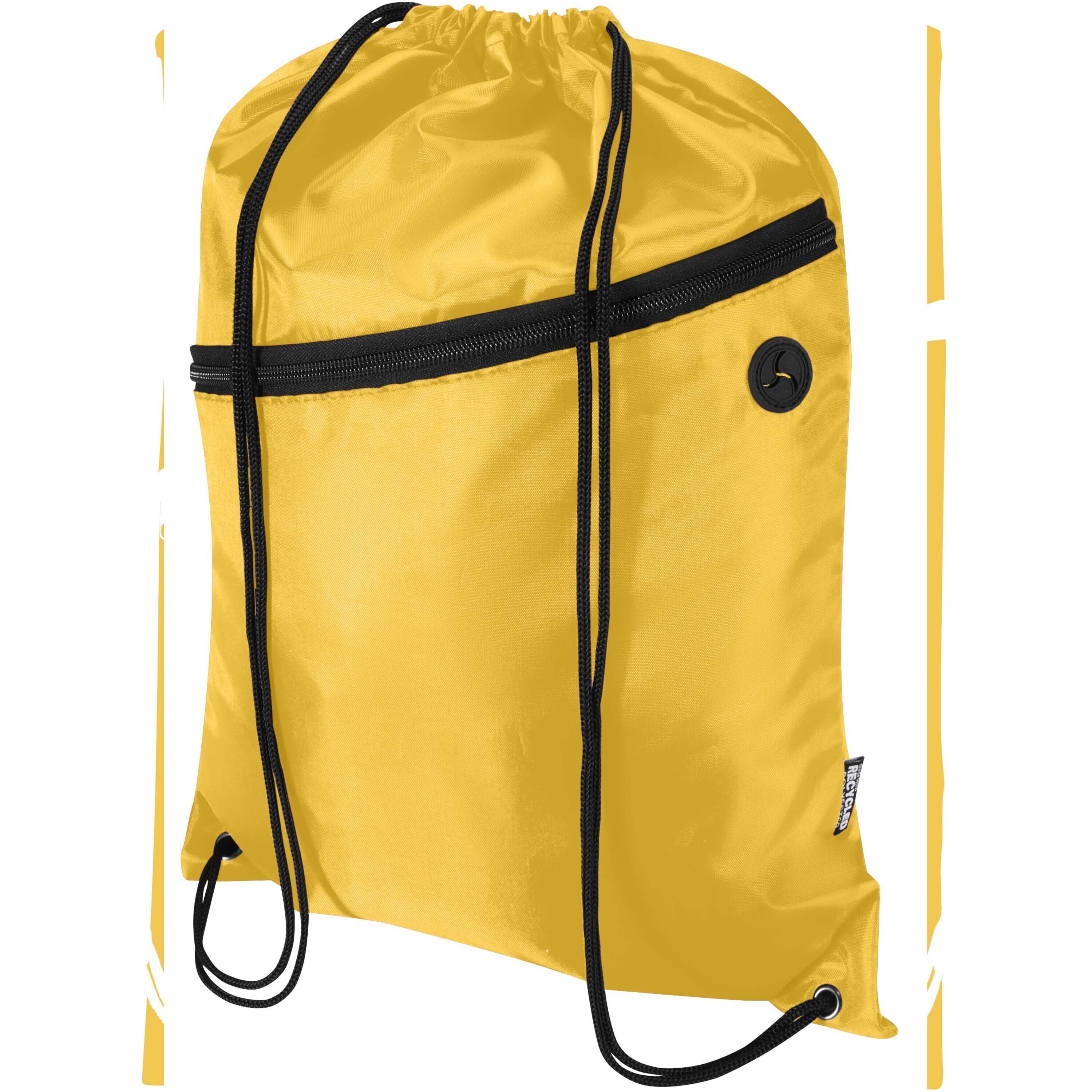 Oriole RPET drawstring bag with zipped front pocket 5L