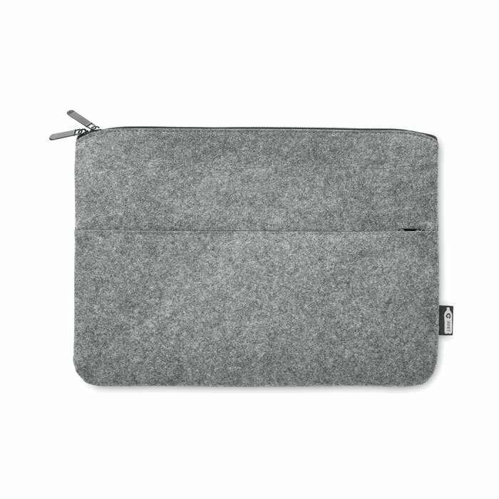 TOPLO - RPET felt zipped laptop bag