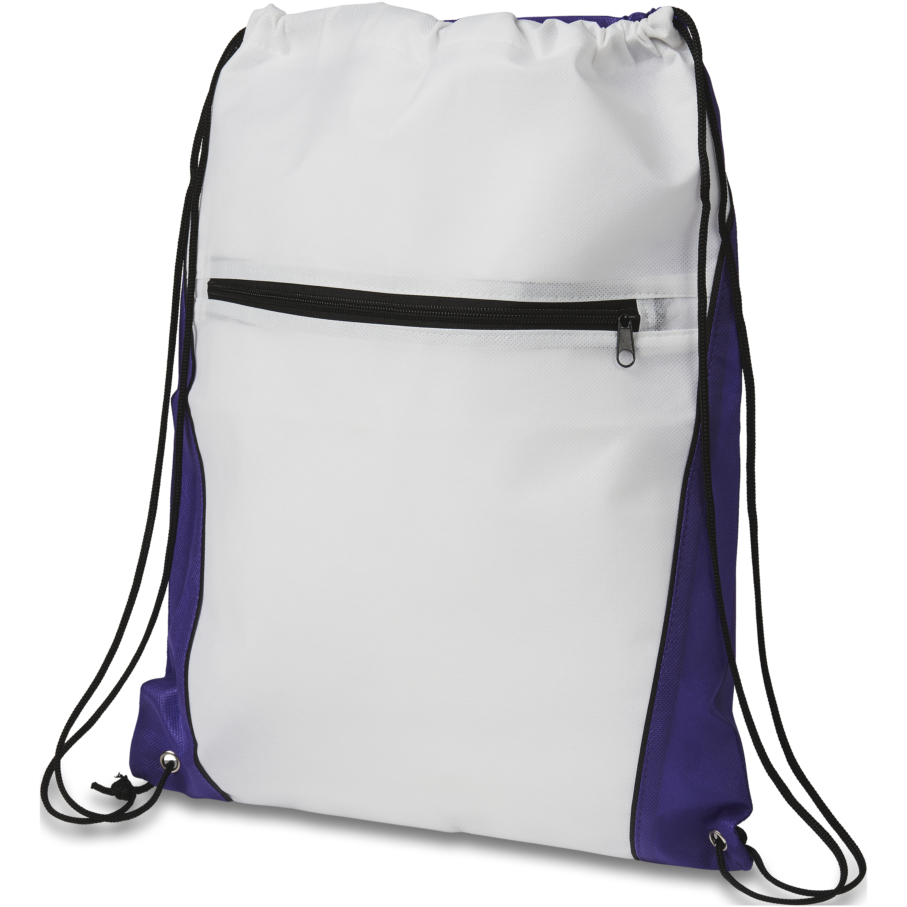 Contrast non-woven drawstring backpack