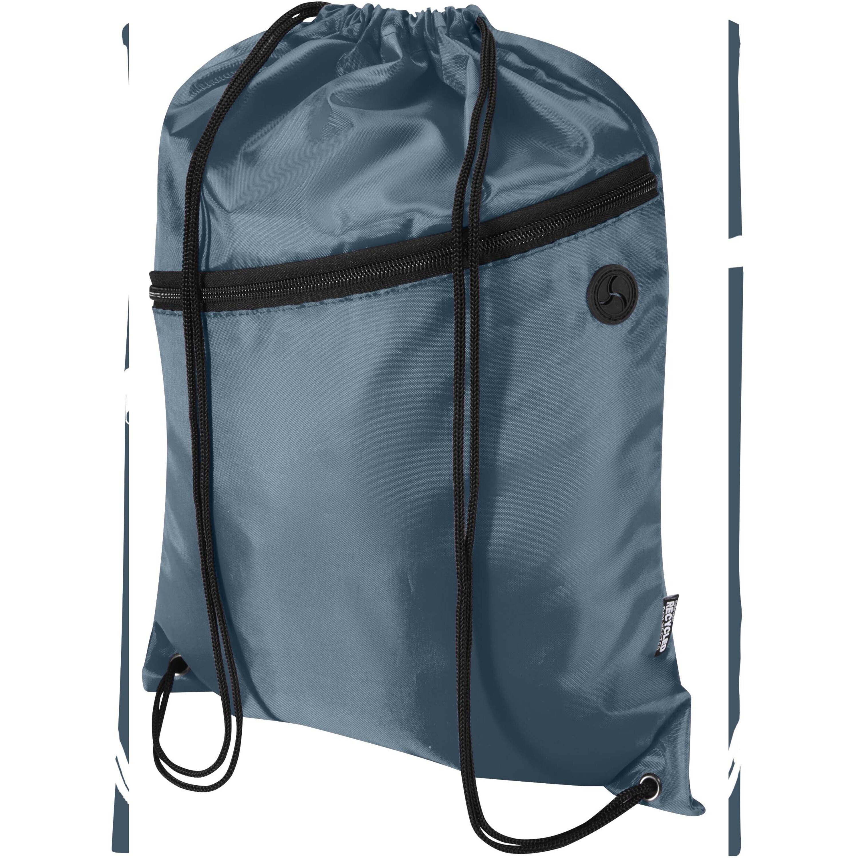 Oriole RPET drawstring bag with zipped front pocket 5L