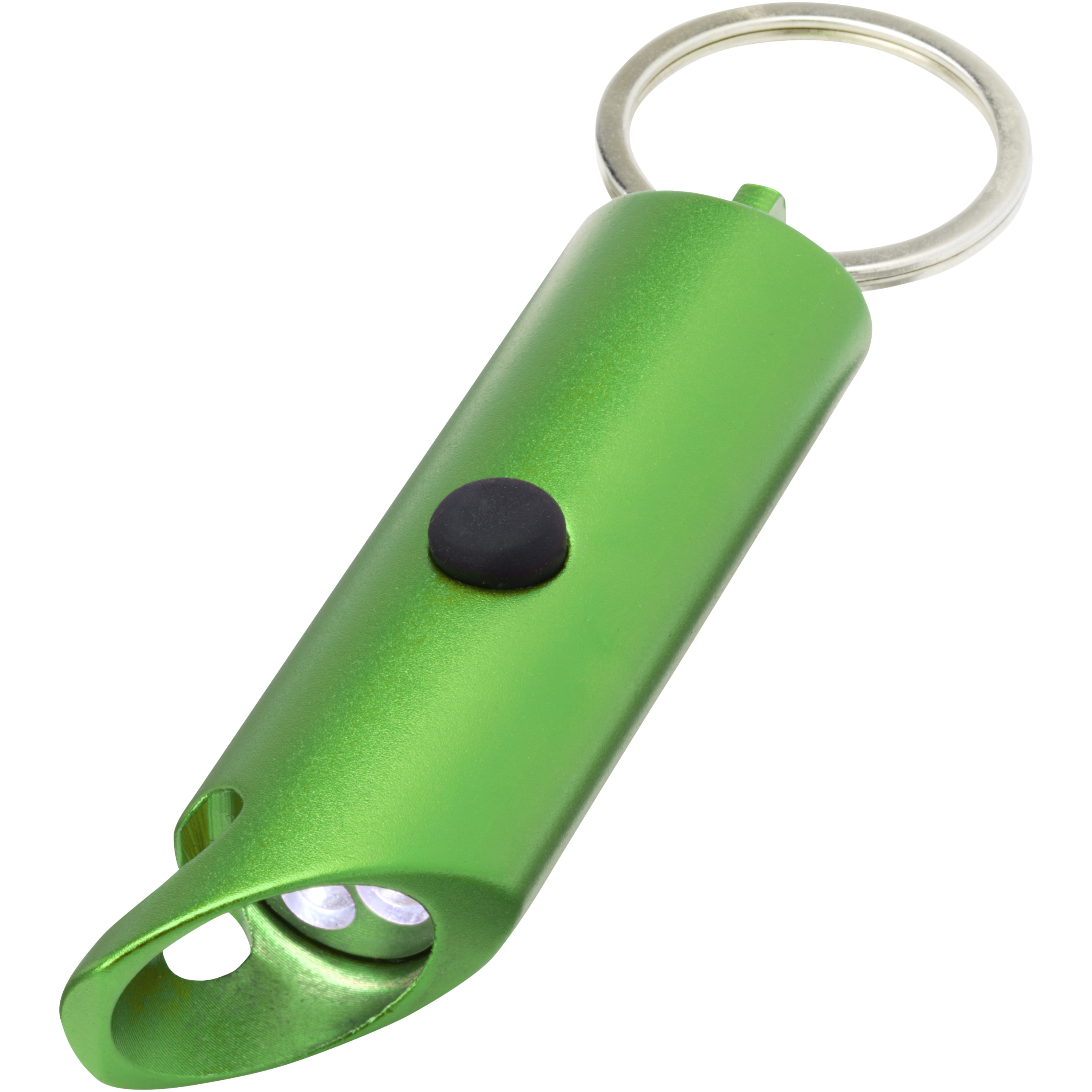 Flare RCS recycled aluminium IPX LED light and bottle opener with keychain