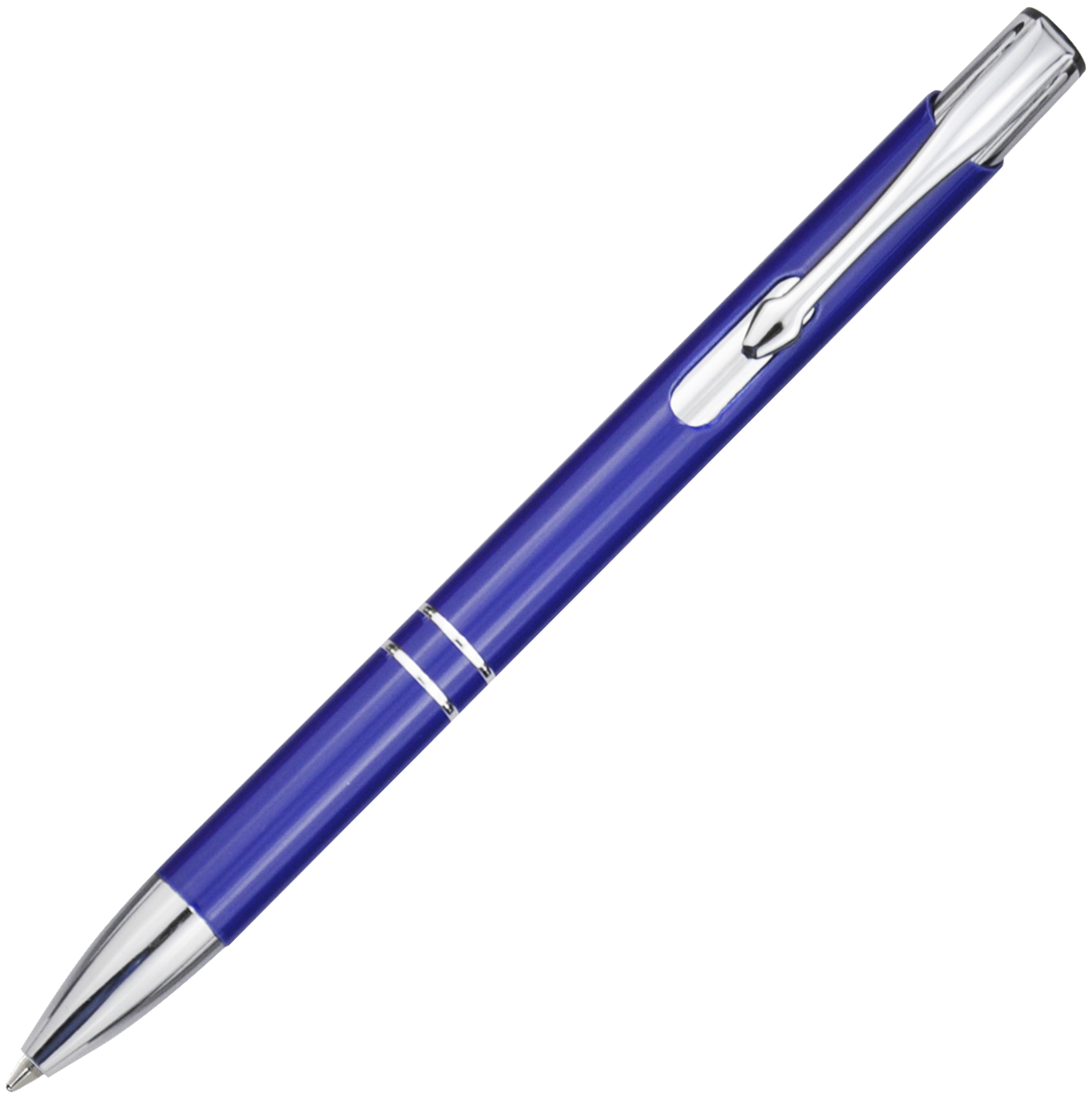 Moneta aluminium click ballpoint pen (blue ink)
