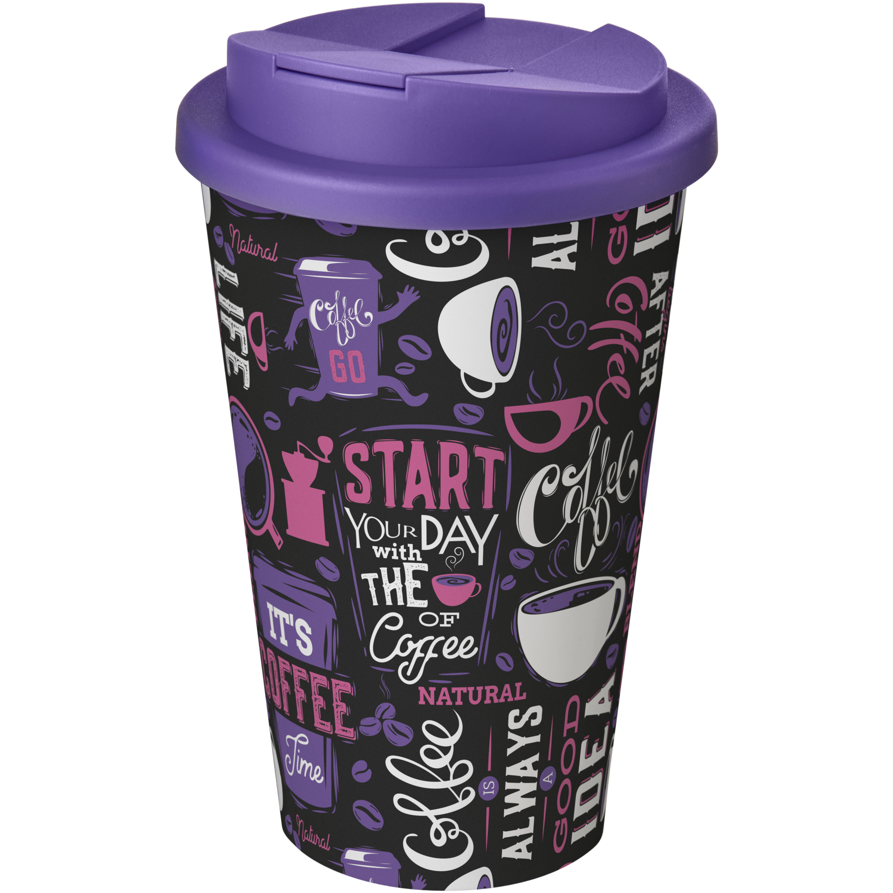 Brite-Americano® 350 ml tumbler with spill-proof lid