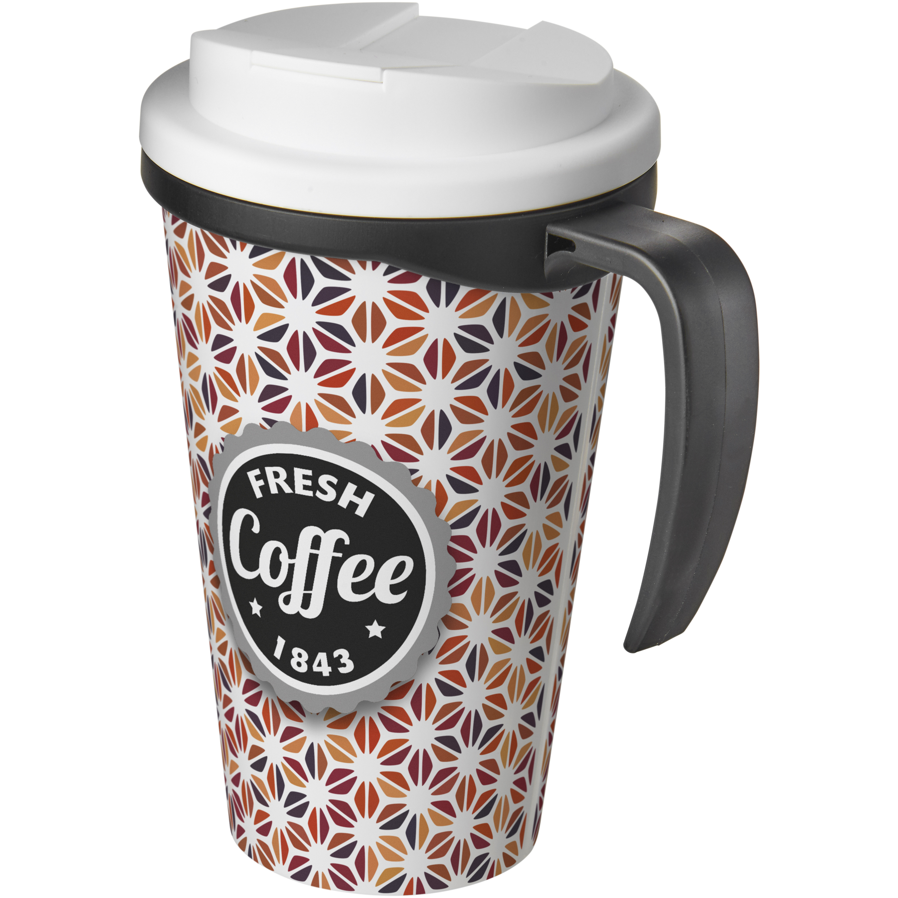 Brite-Americano® Grande 350 ml mug with spill-proof lid