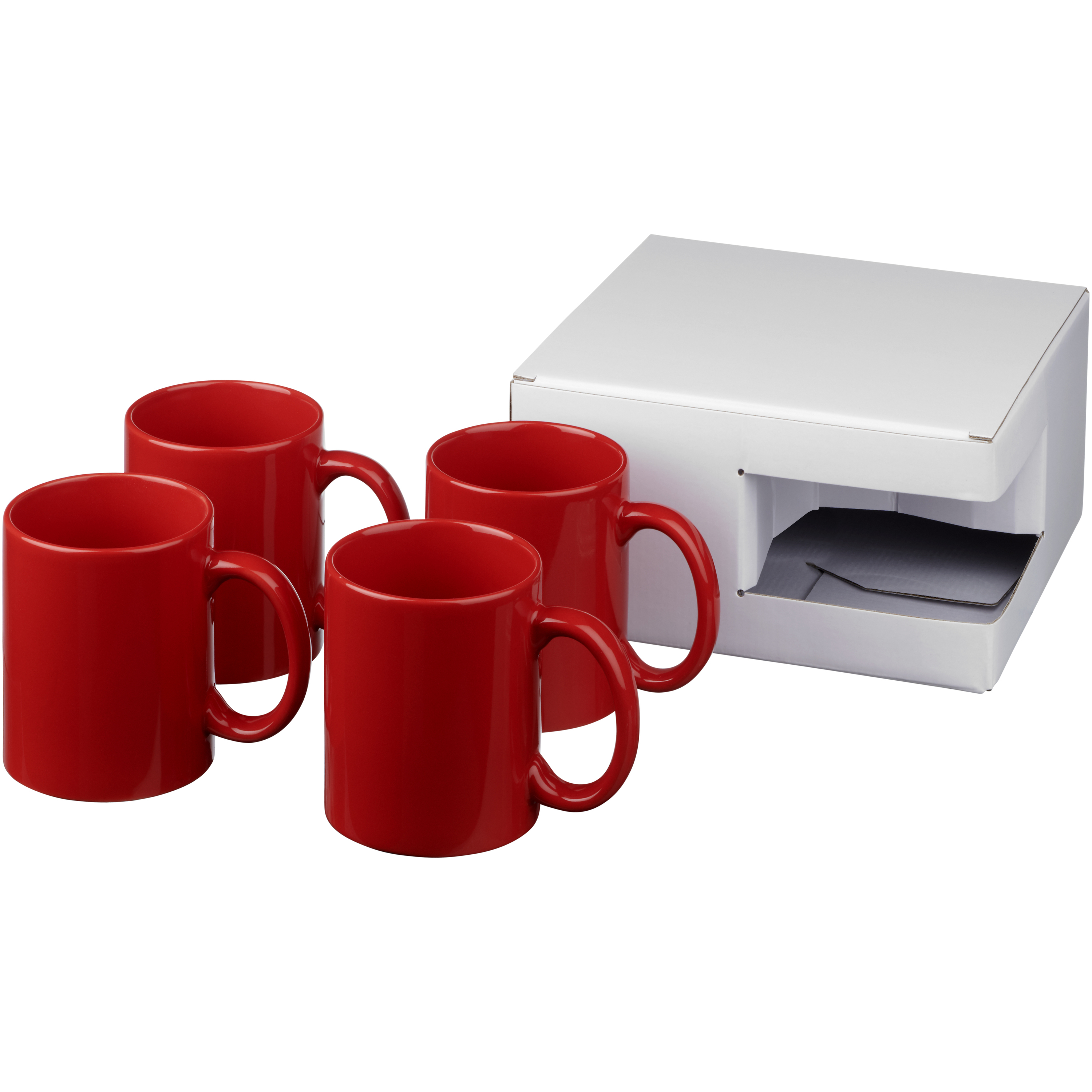 Ceramic mug 4-pieces gift set