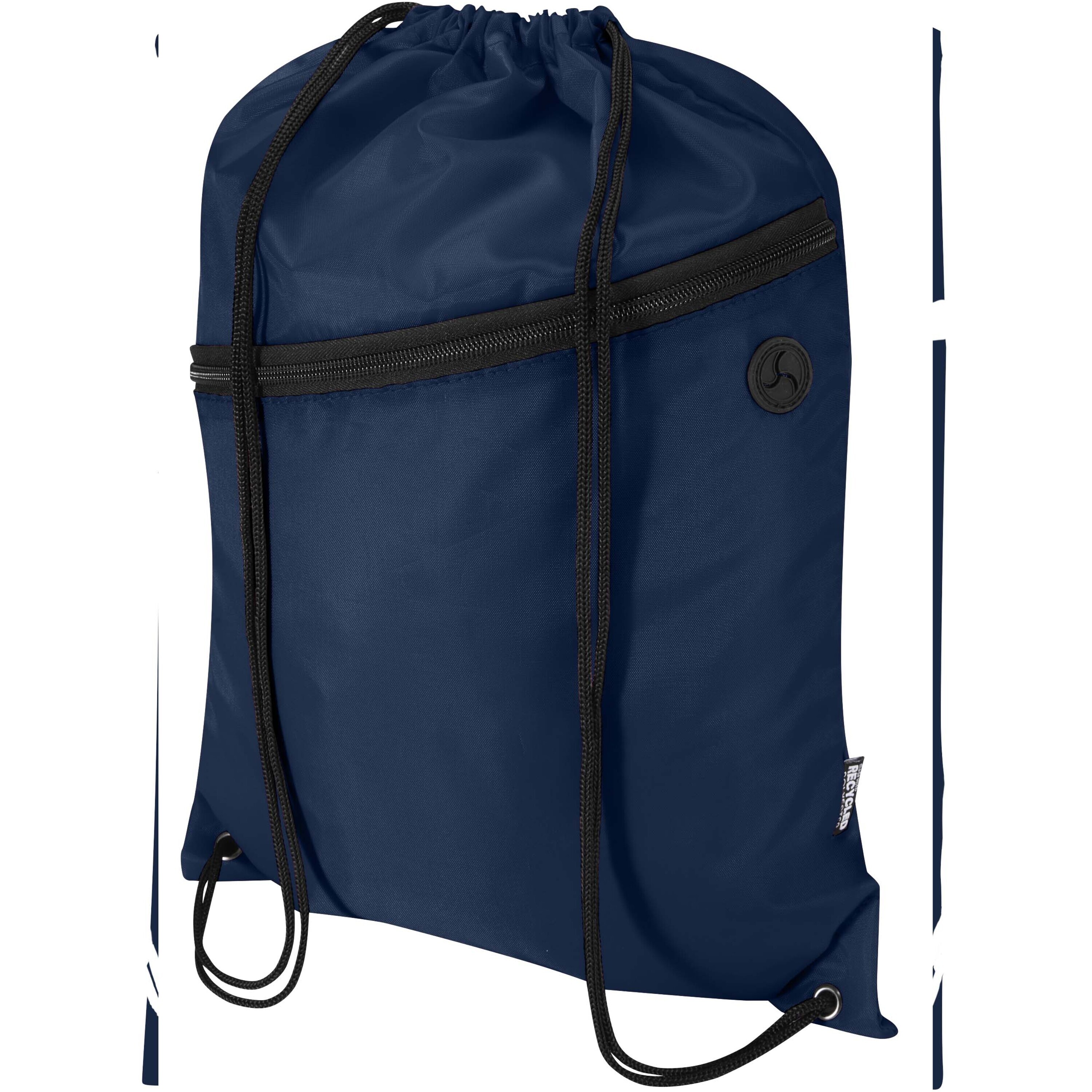 Oriole RPET drawstring bag with zipped front pocket 5L