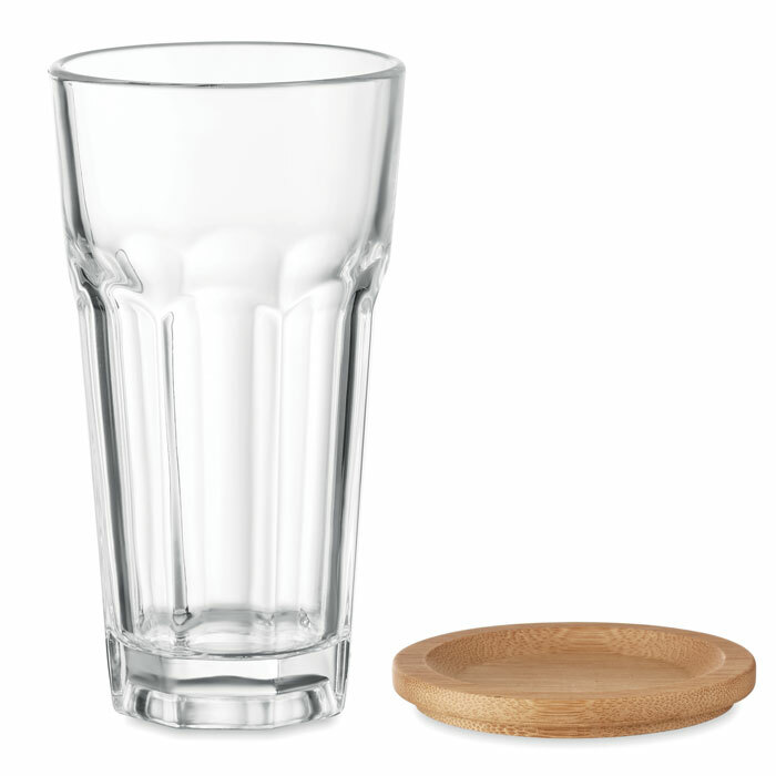 SEMPRE - Glass with bamboo lid/coaster