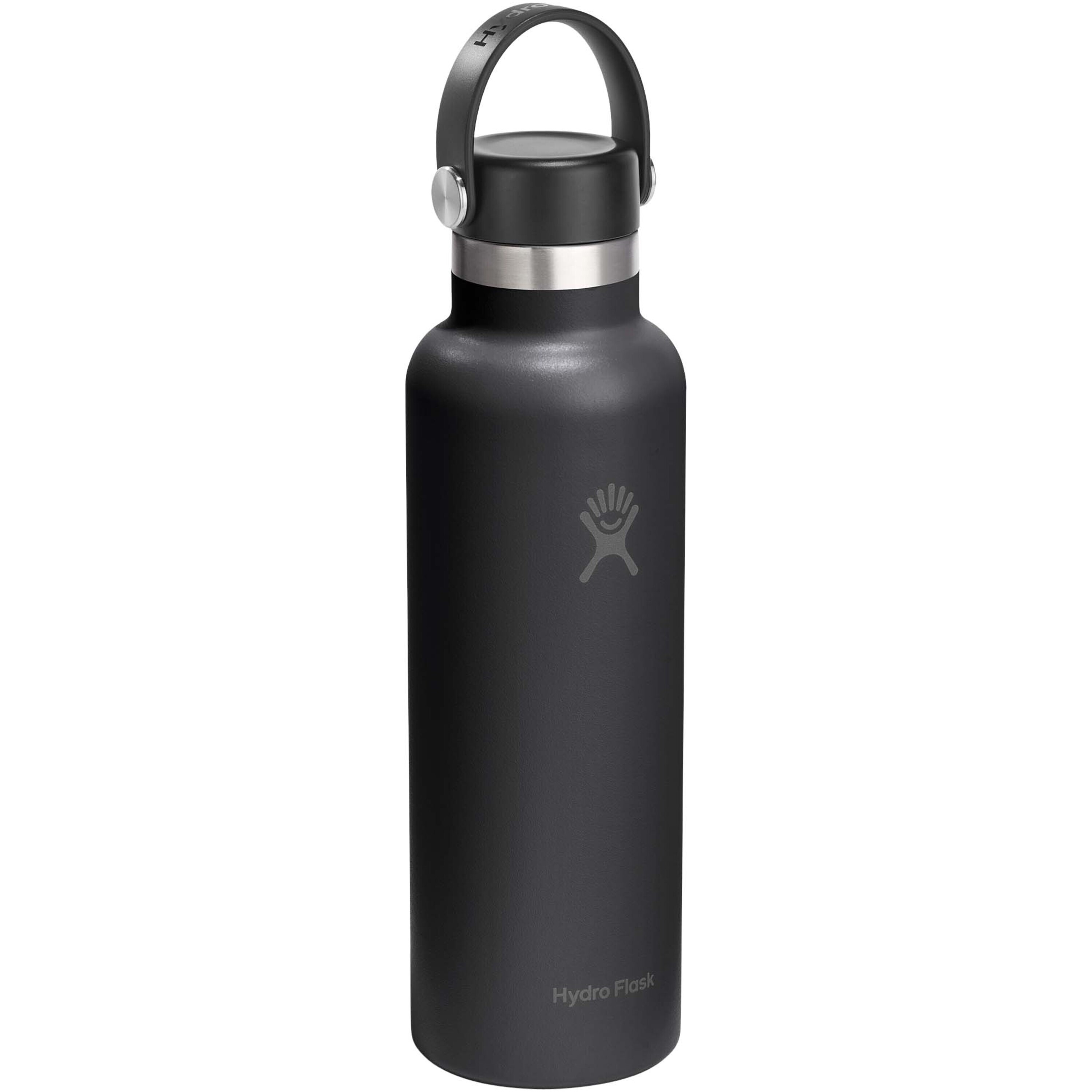 Hydro Flask Standard Mouth 621 ml insulated stainless steel water bottle with straw cap